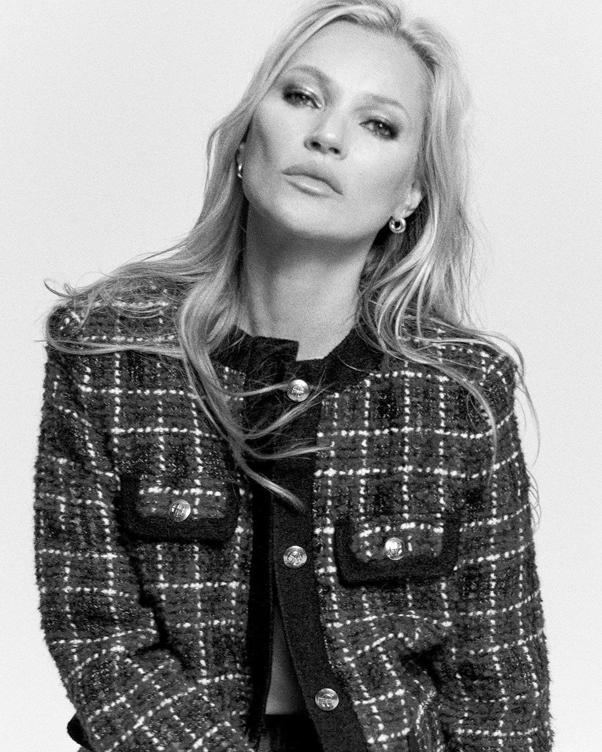 Veste en tweed esprit Chanel Lydia Anine Bing. Collaboration Anine Bing x Kate Moss.