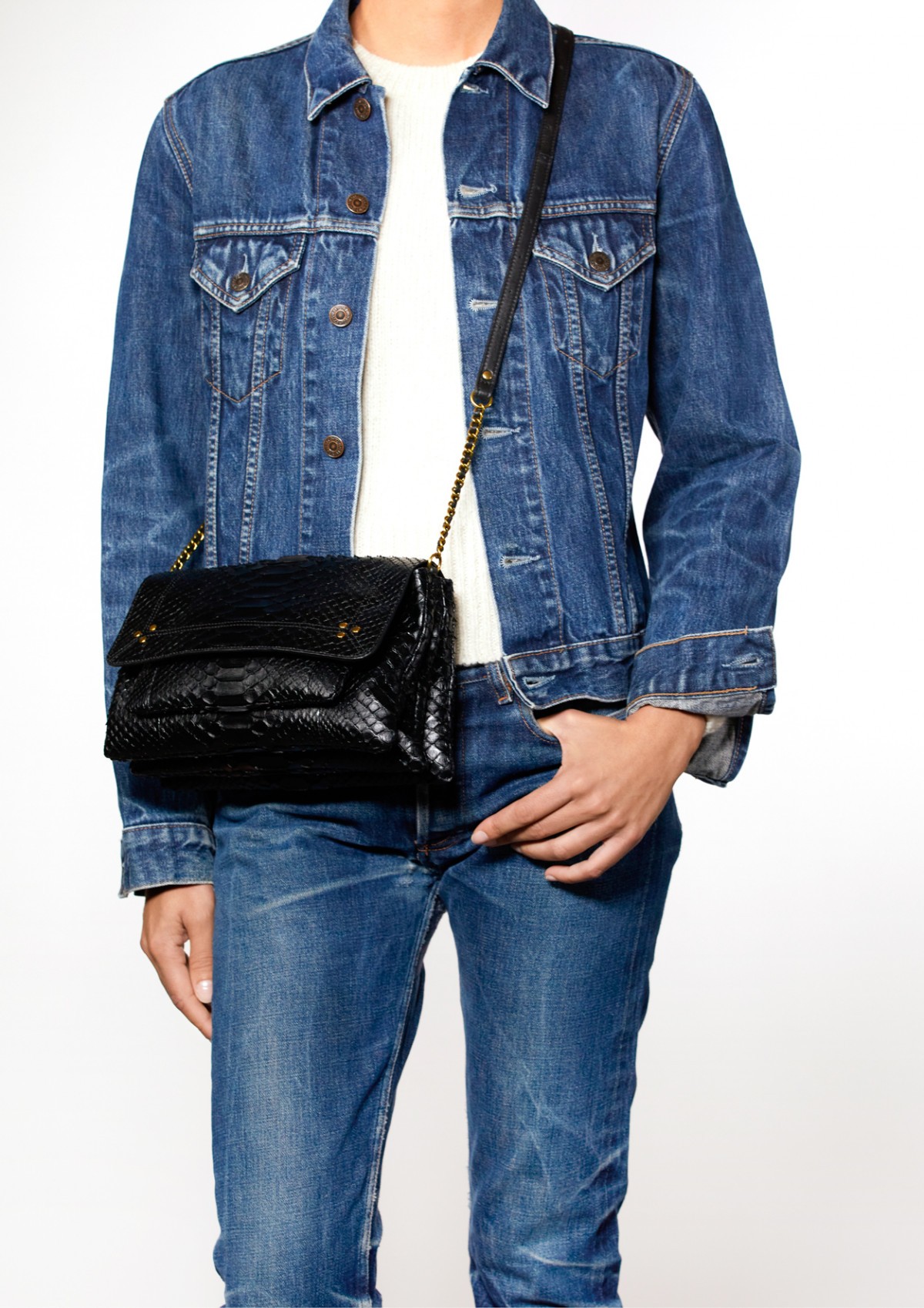 J r me Dreyfuss Collection Sac Charly M Python Noir