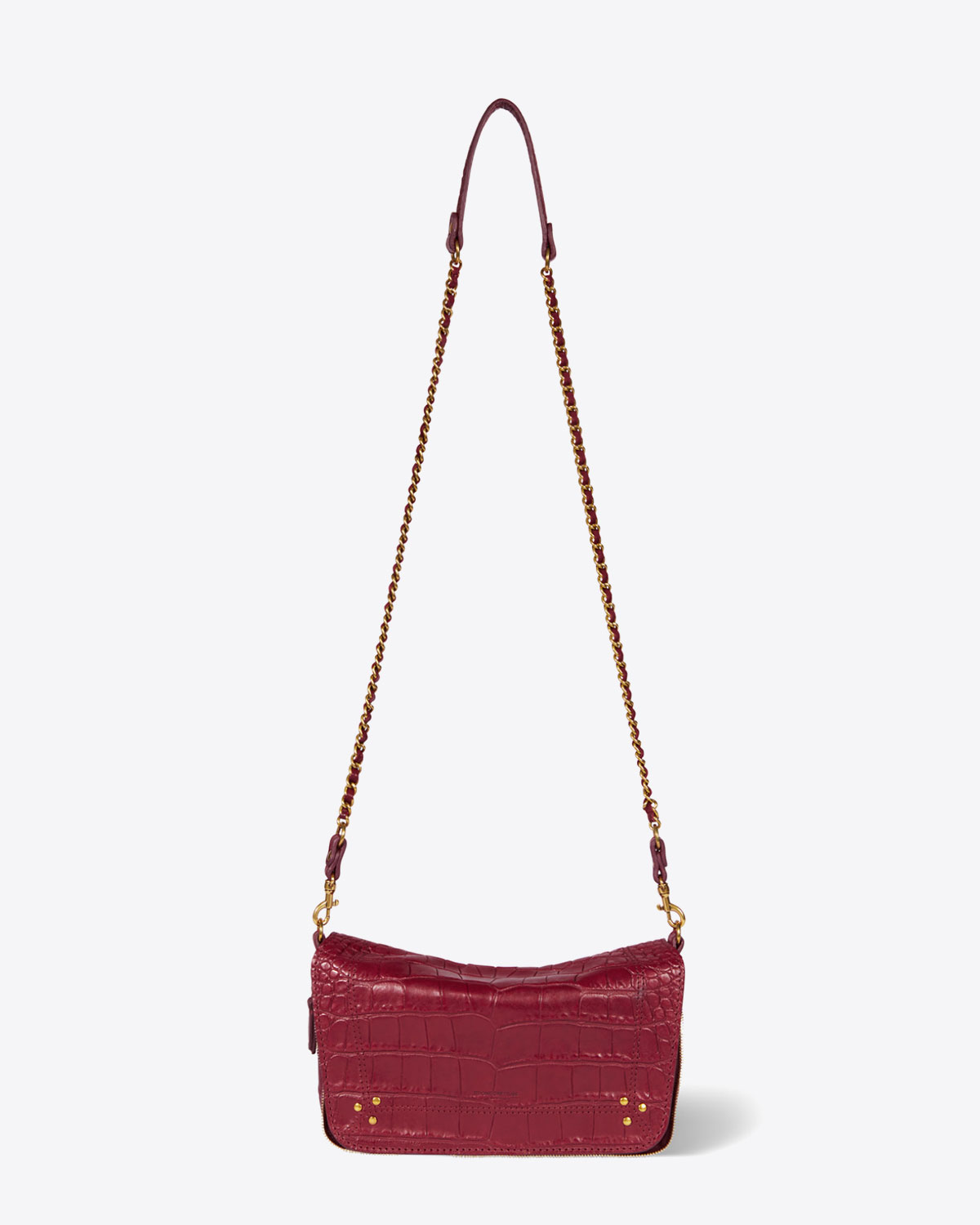 Image du produit Jérôme Dreyfuss Sac Bobi S – Cuir Croco Bordeaux