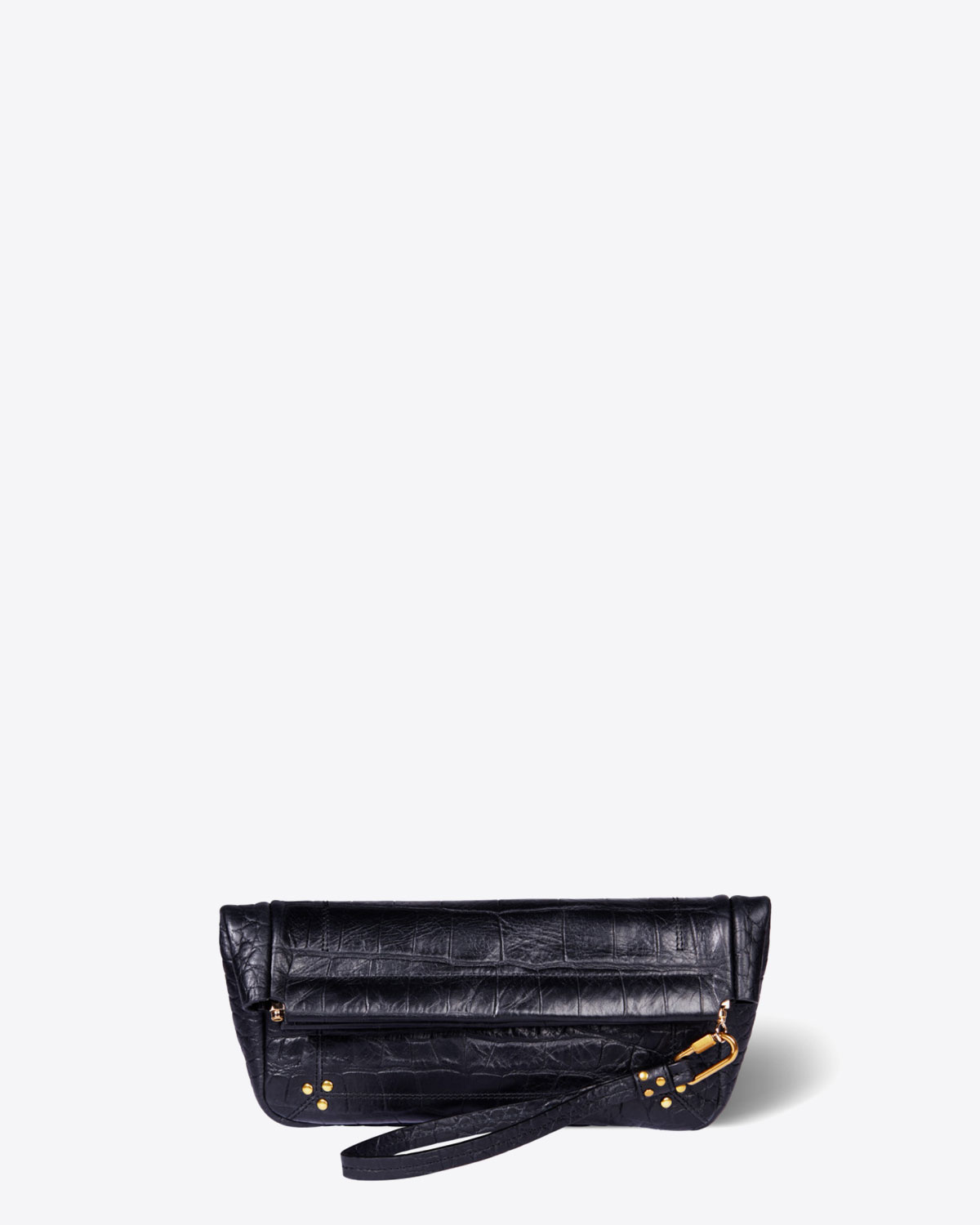 Image du produit Jérôme Dreyfuss Accessoires Collection Clic Clac L Soft Vachette Croco Noir  