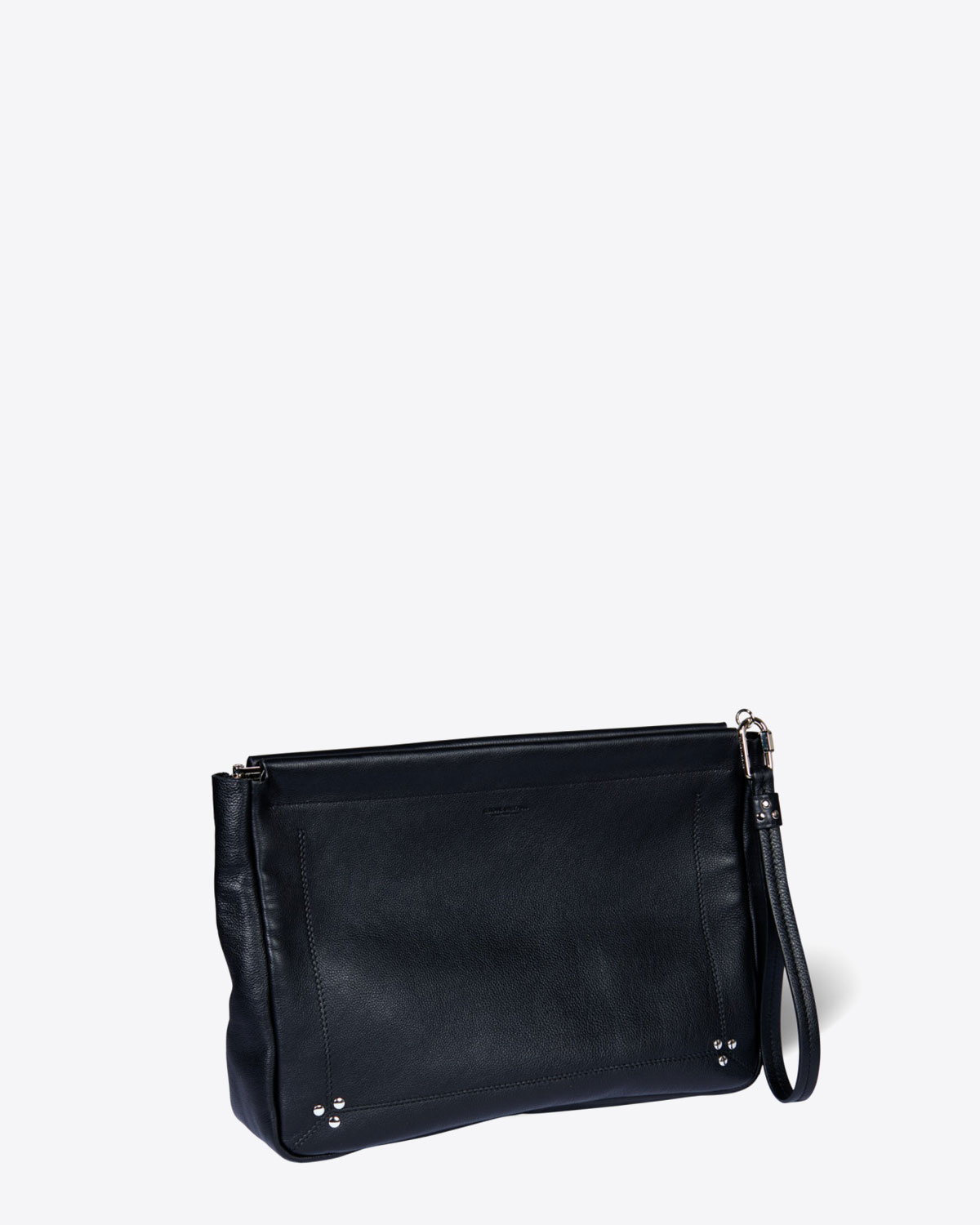 Image du produit Jérôme Dreyfuss Accessoires Collection Clic Clac XL Soft Calfskin Noir Silver   - 2