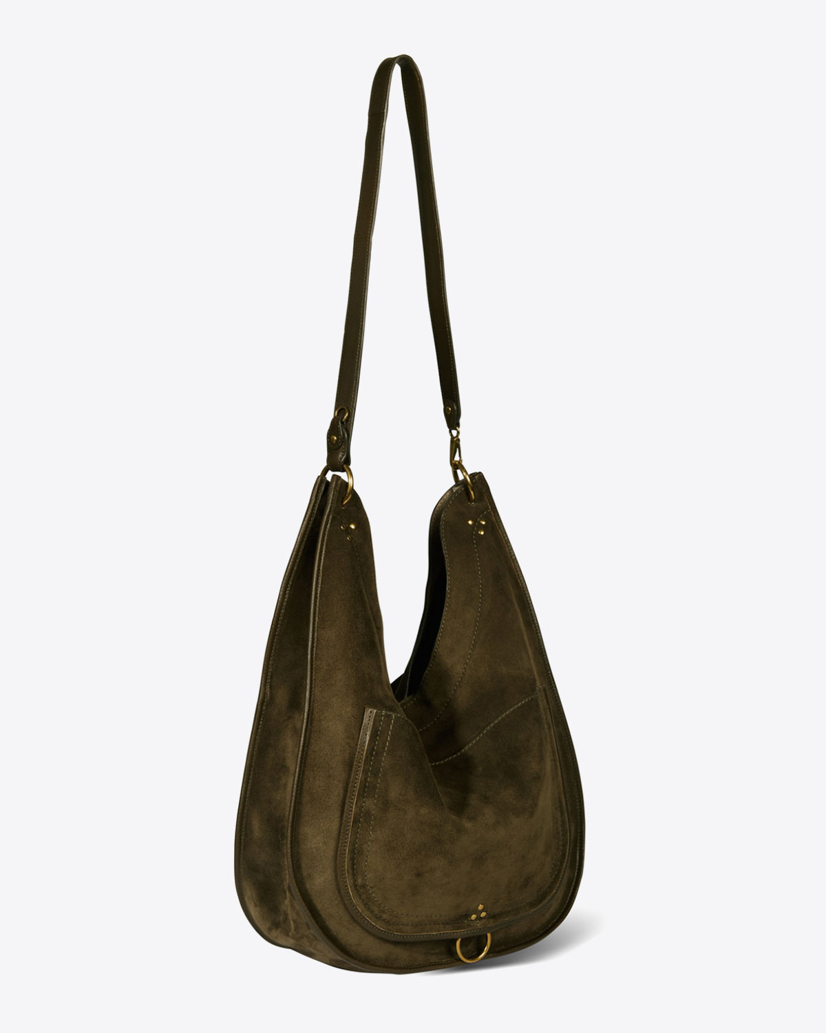 Image du produit Jérôme Dreyfuss Collection Sac Edgar L Split Suede Olive   - 2