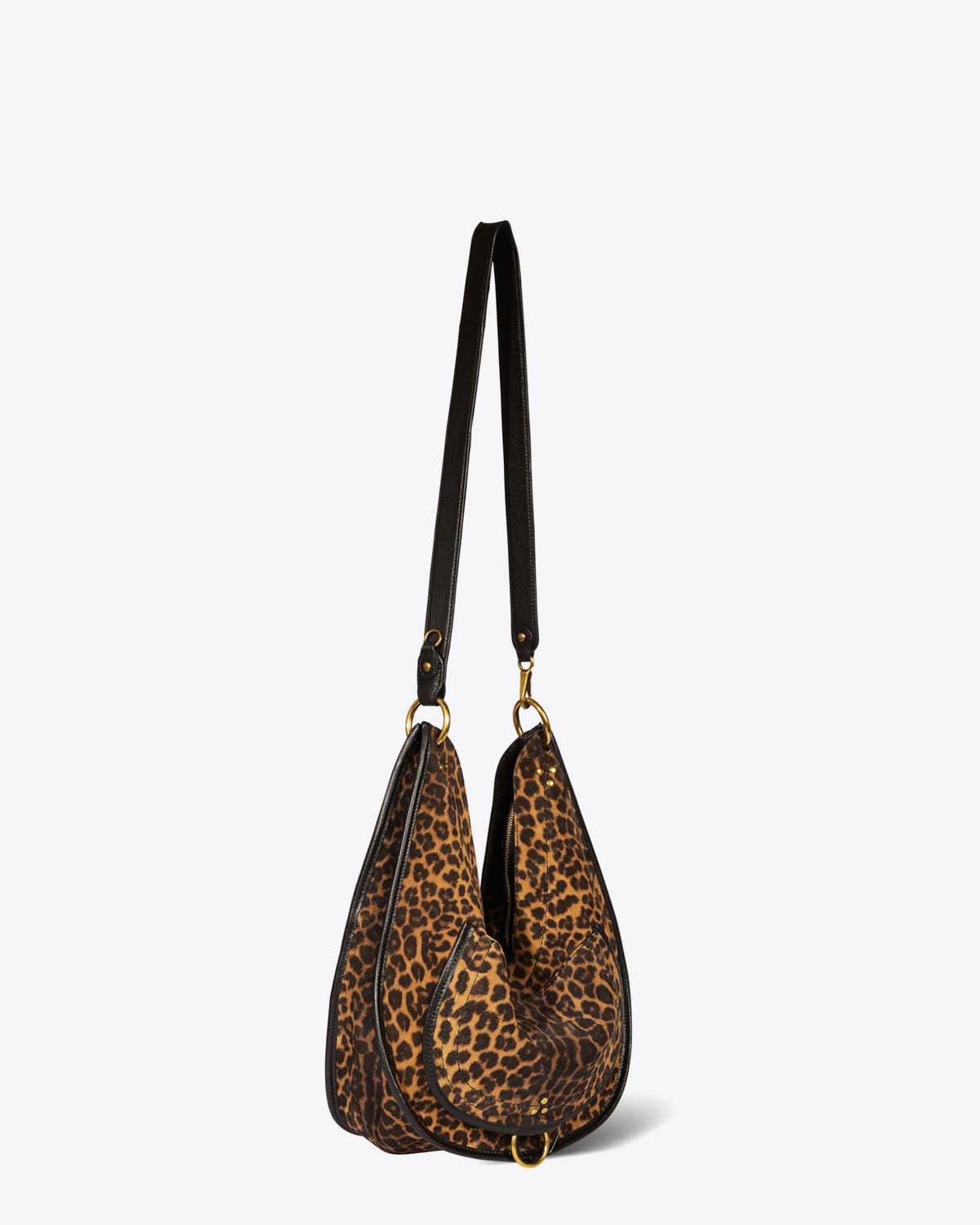 Image du produit Jérôme Dreyfuss Collection Sac Edgar M Split Suede Léopard Chamois   - 2