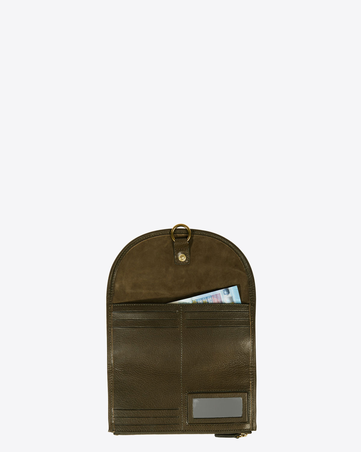 Image du produit Jérôme Dreyfuss Accessoires Collection Edgar PF Split Suede Olive   - 3