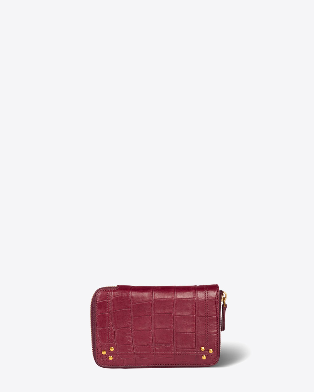 Image du produit Jérôme Dreyfuss Accessoires Collection Julien Lambskin Croco Bordeaux  