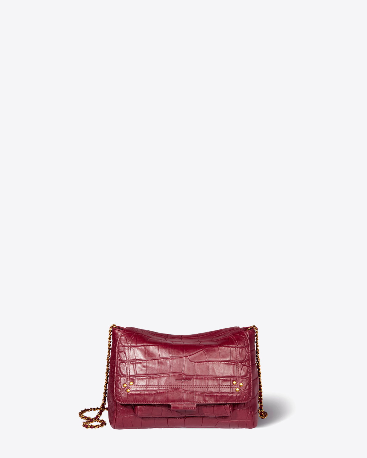 Image du produit J&eacute;r&ocirc;me Dreyfuss Collection Sac Lulu M Lambskin Croco Bordeaux   - 4