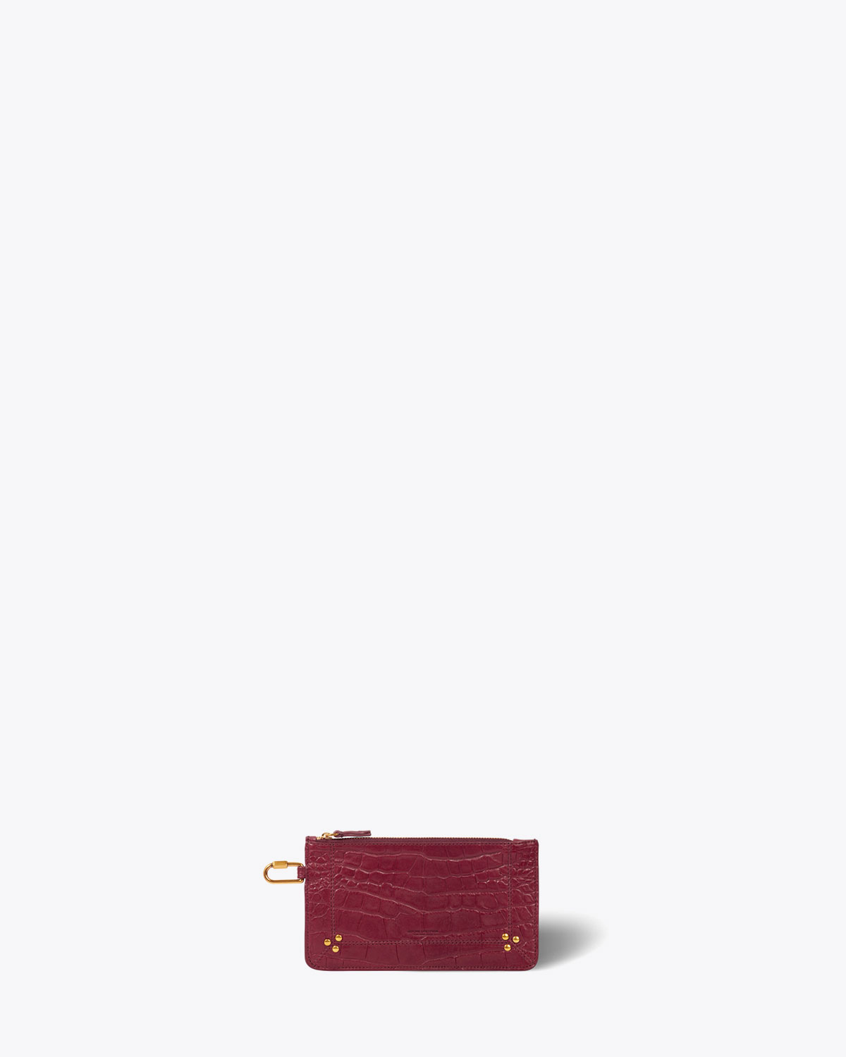 Image du produit Jérôme Dreyfuss Accessoires Collection Popoche S Lambskin Croco Bordeaux  