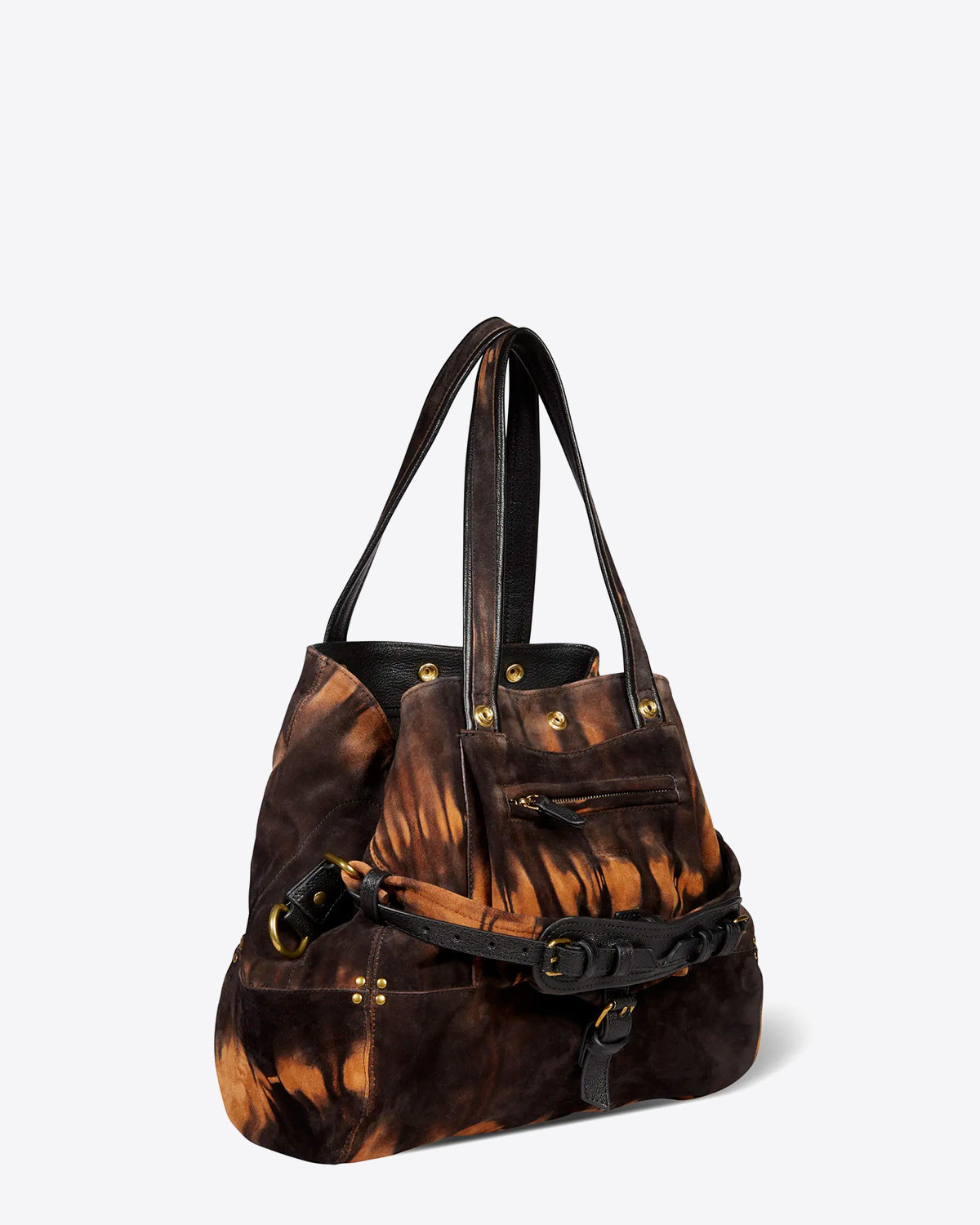 Billy M Split Suede Tie Dye Corail 
