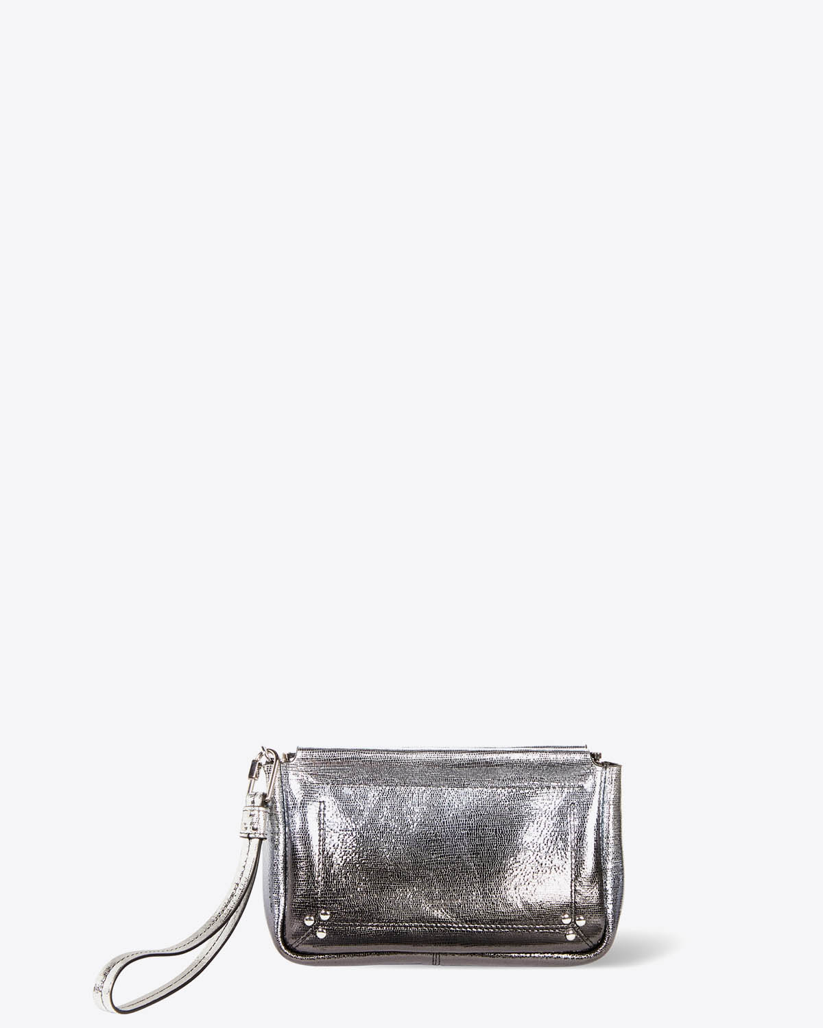 Jérôme Dreyfuss Pochette Clap M Goatskin Lamé Dégradé  Noir