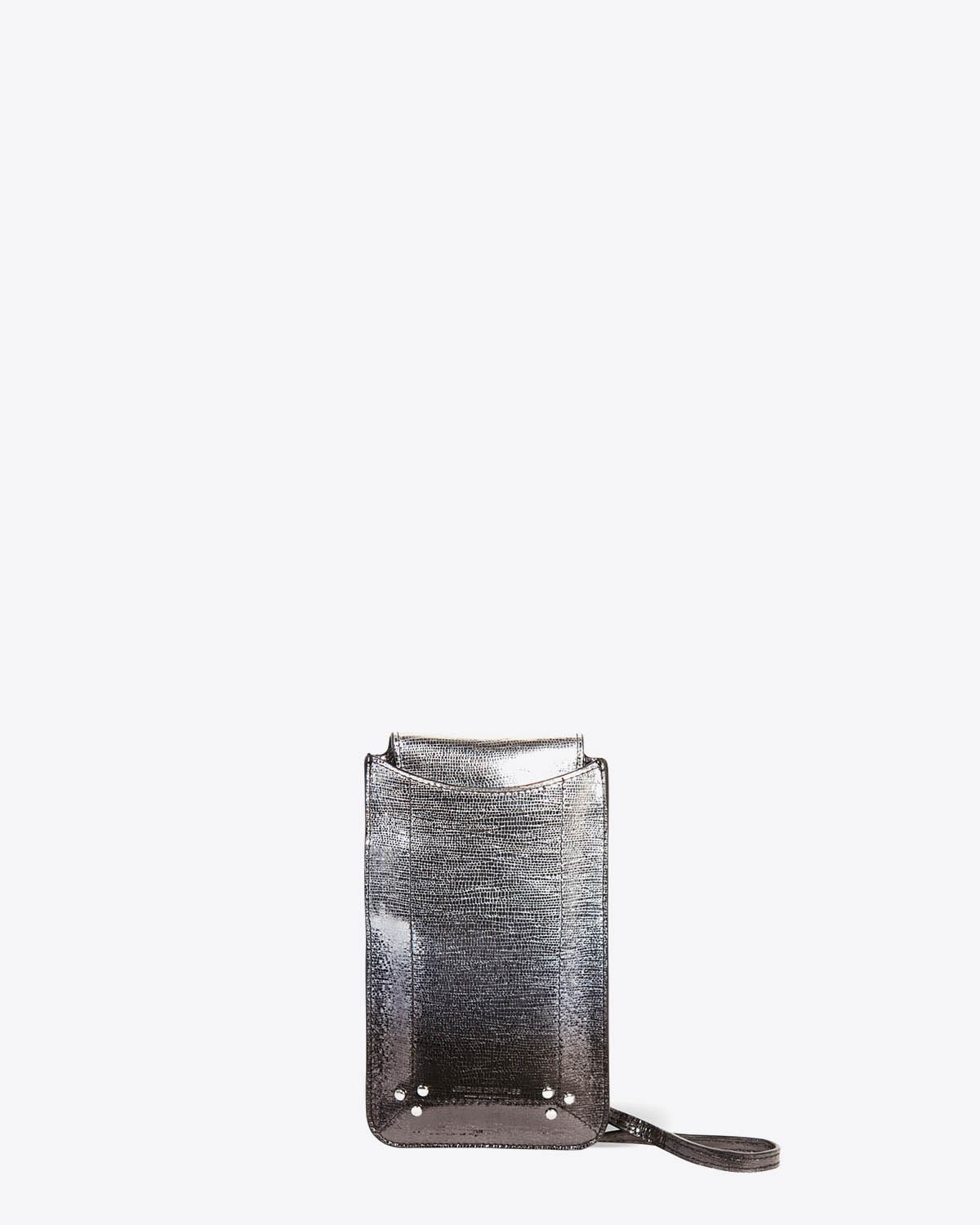 Etui Mobile Goatskin Lamé Dégradé Noir