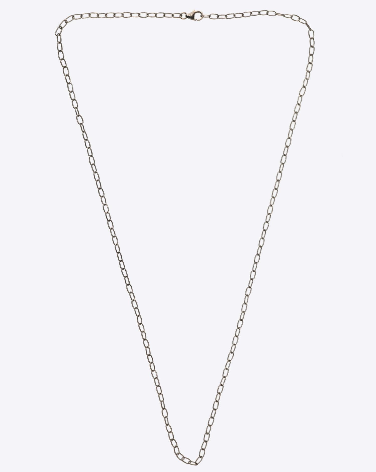 De Jaegher Chaine Argent Noirci Maille Torsadée 55 cm