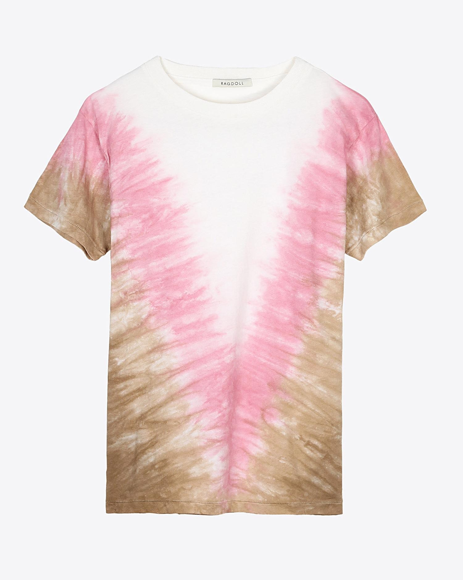 Ragdoll LA Tie Dye Tee - Nude Tie Dye  
