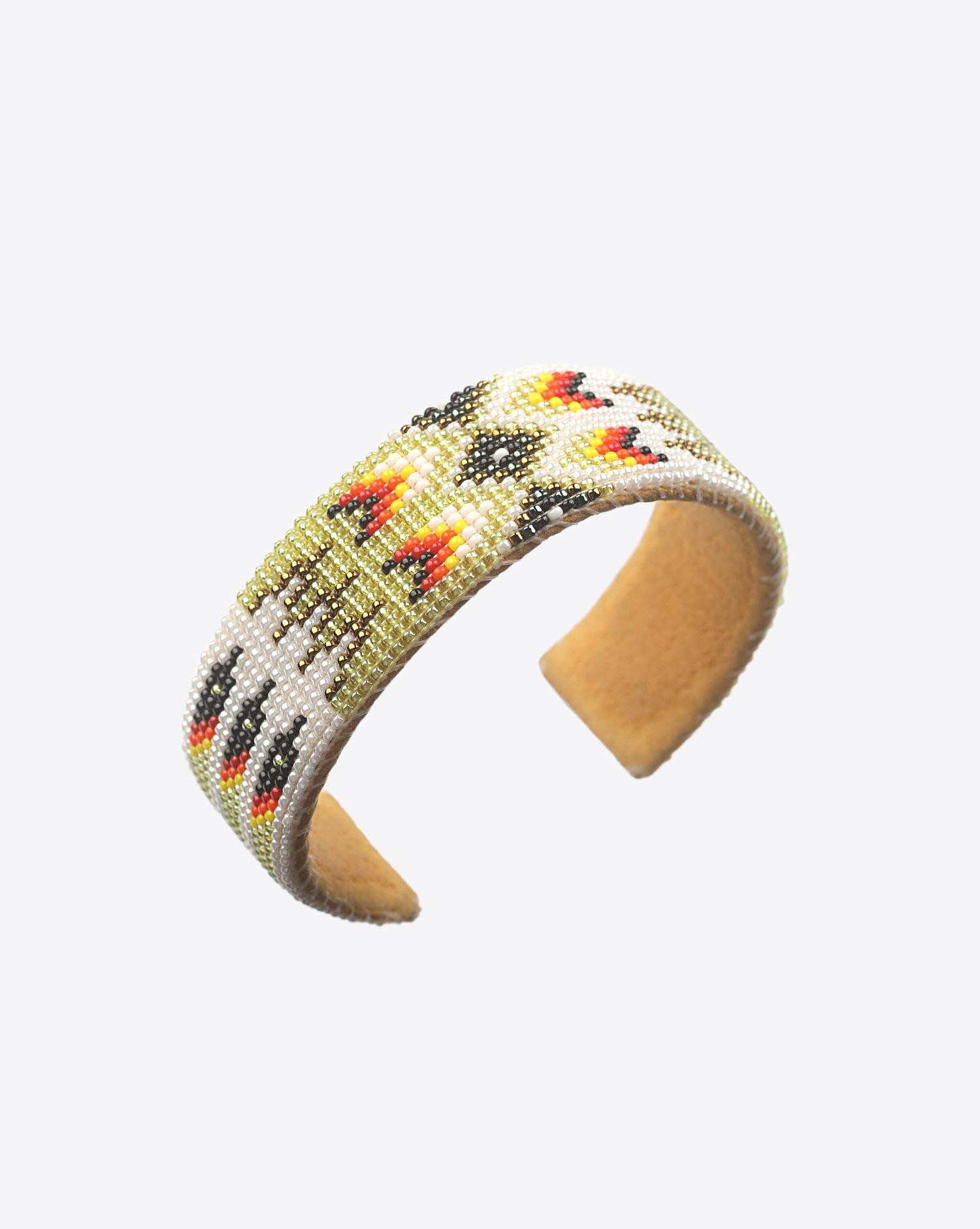 Harpo Bracelet Sioux Perles Moyen Modele - Vert Clair 2