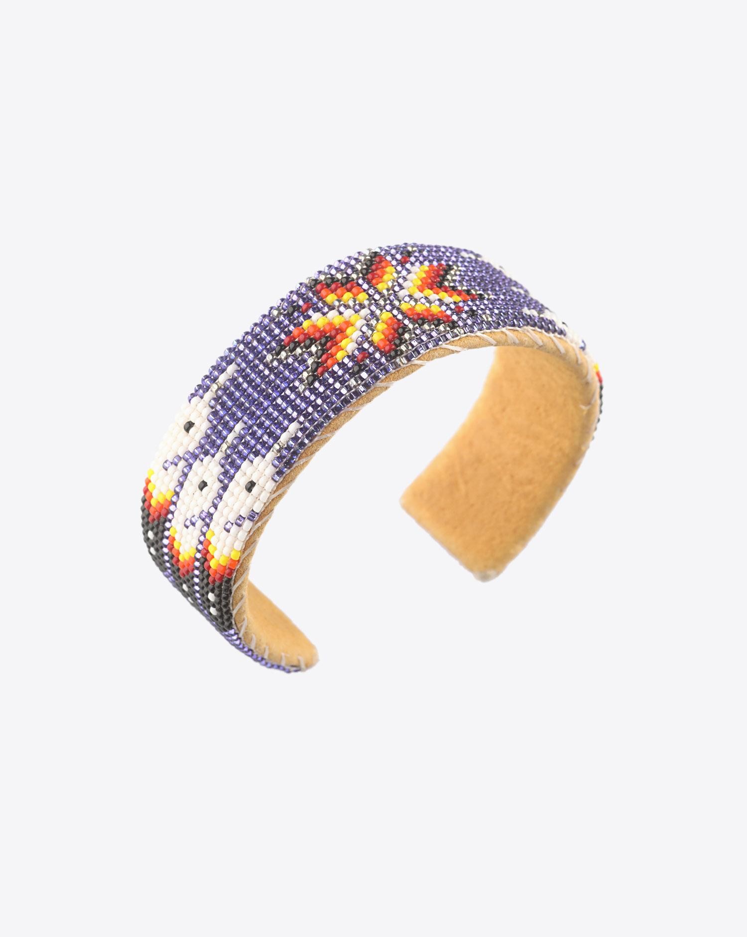 Harpo Bracelet Sioux Perles Moyen Modele - Violet  