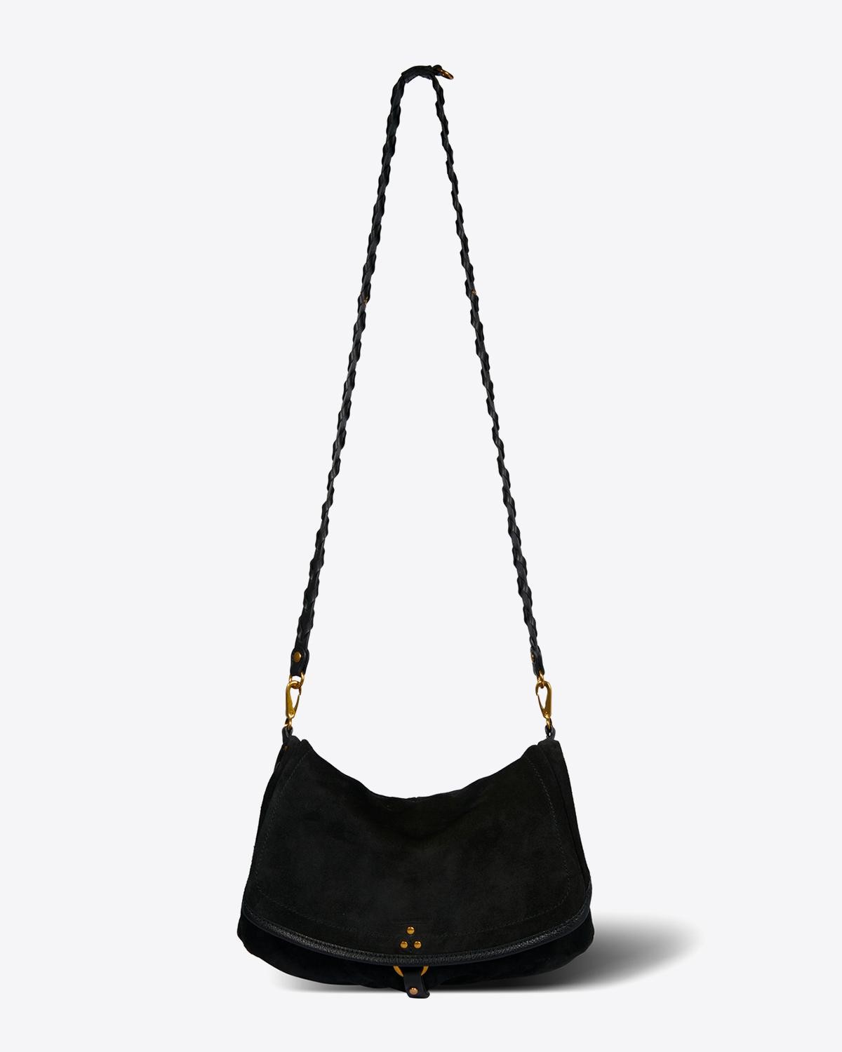 Jérôme Dreyfuss Pré-Collection Andy S Split Suede Noir  