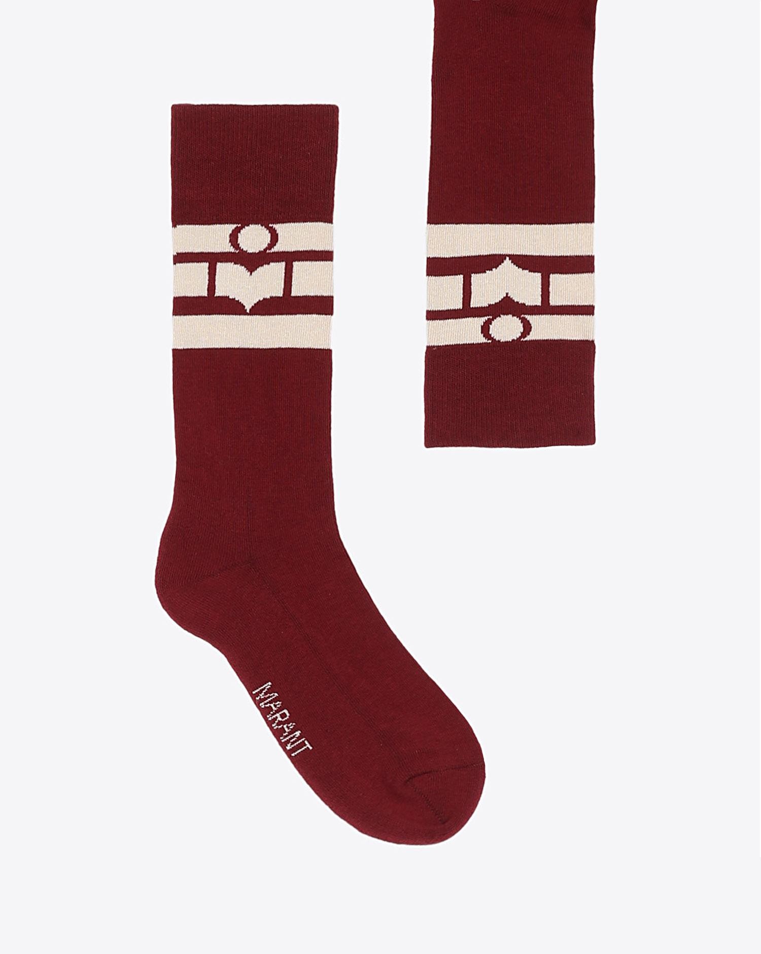 Isabel Marant Accessoires Chaussettes VILY - Dark Red  