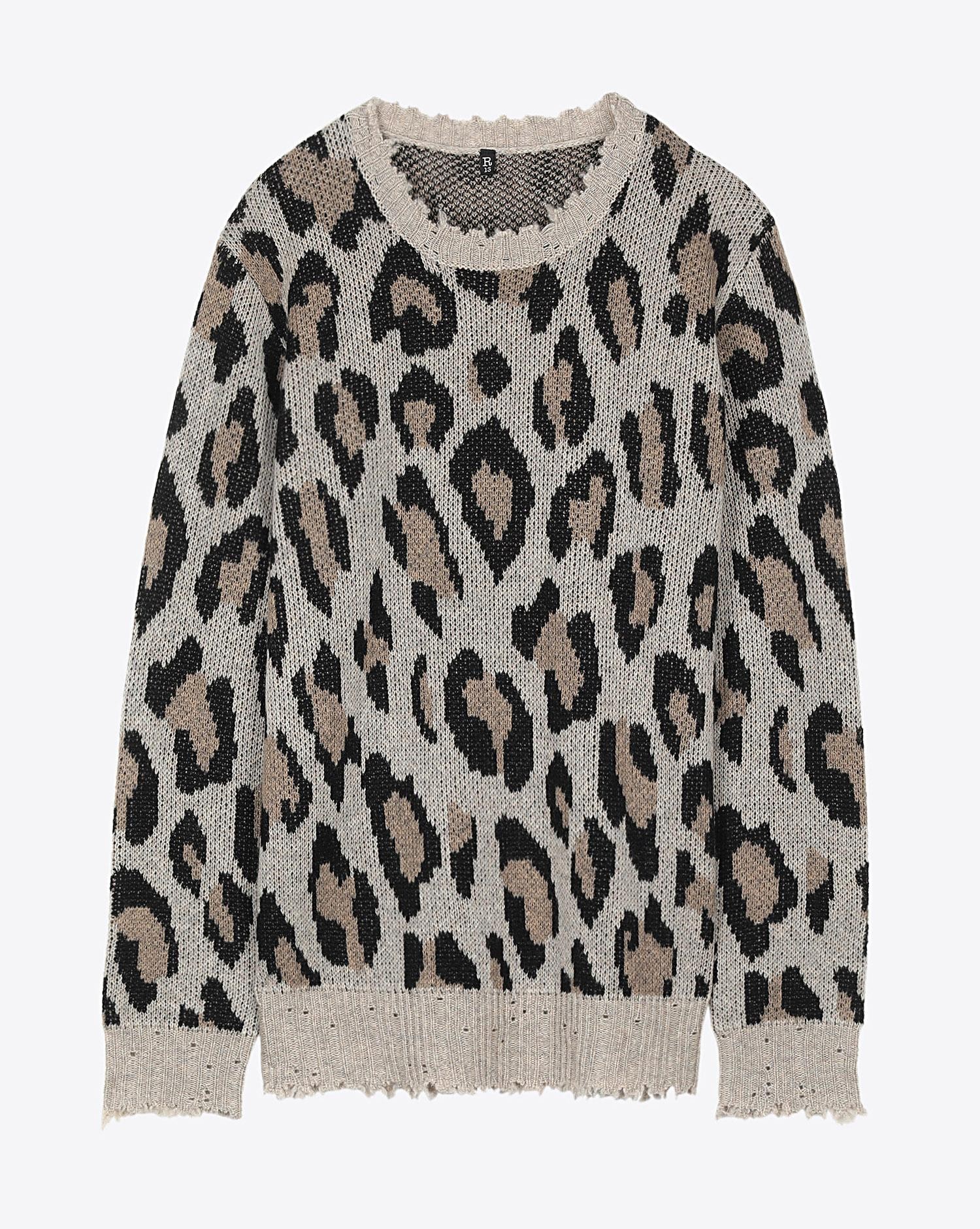 Pull leopard cachemire r13 