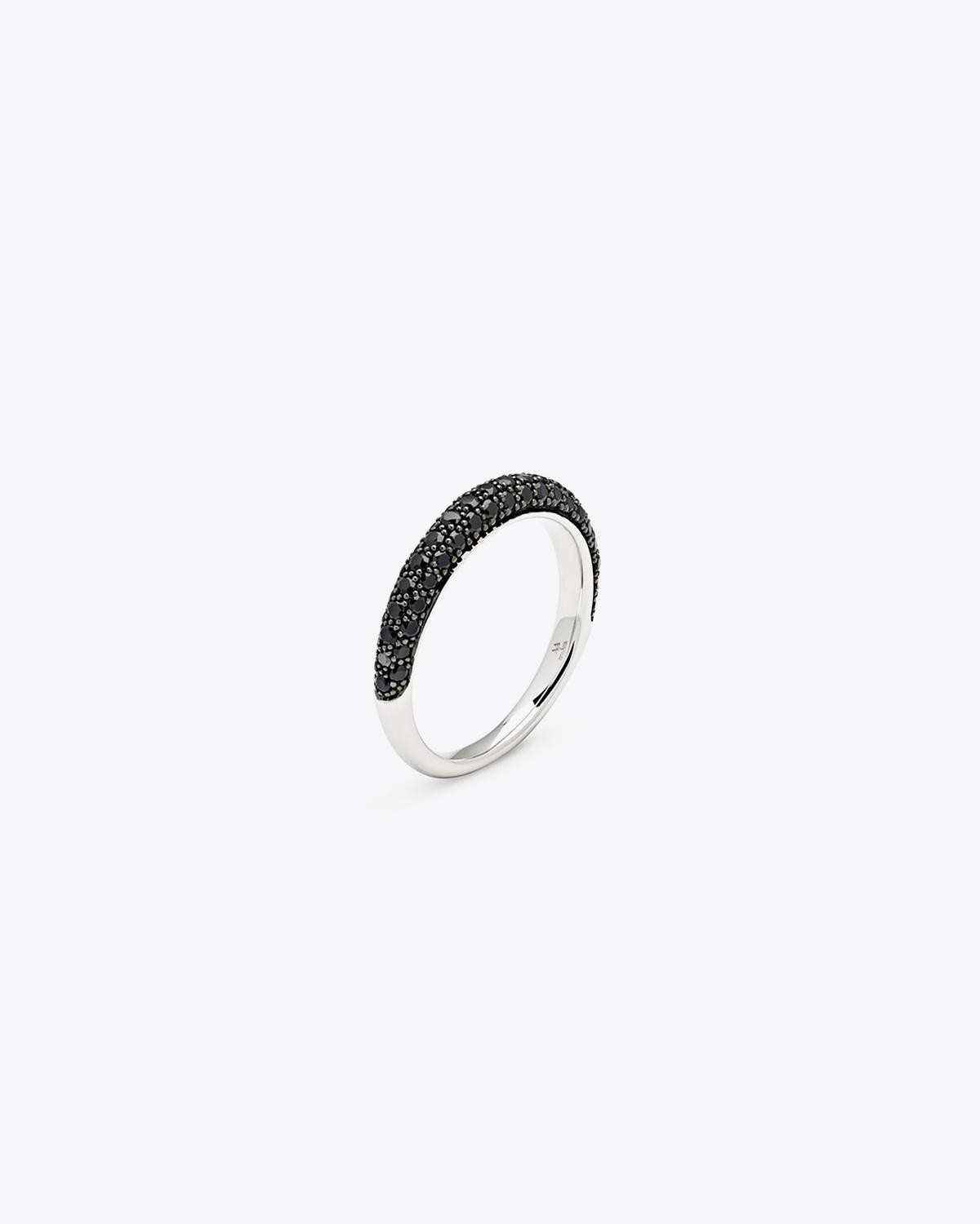 Image du produit Tom Wood Liz Band Slim Black Spinel - Silver 