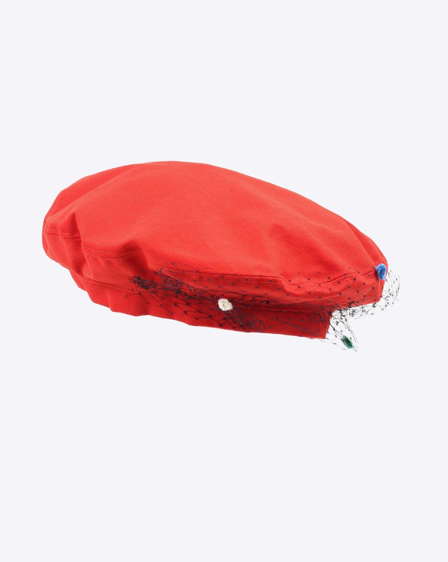 Laurence Bossion Beret Voilette - Rouge  