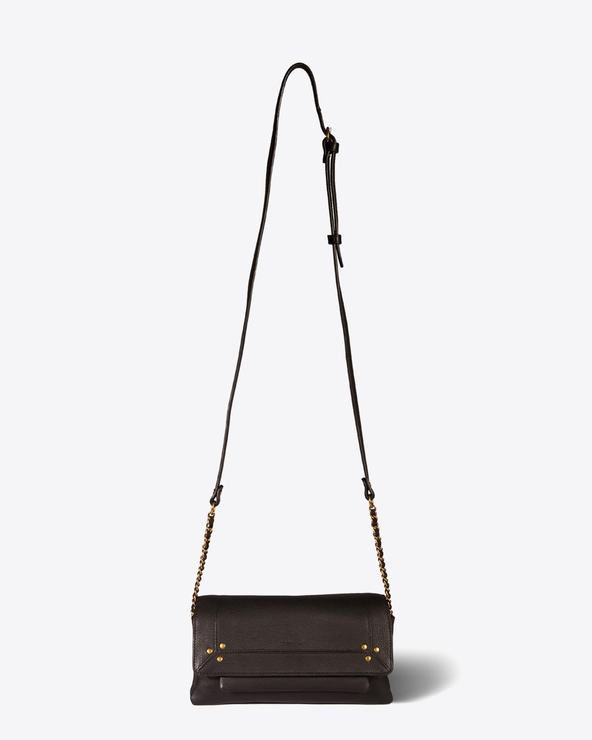 Jérôme Dreyfuss Pré-Collection Sac Georges L Calfskin Noir Brass