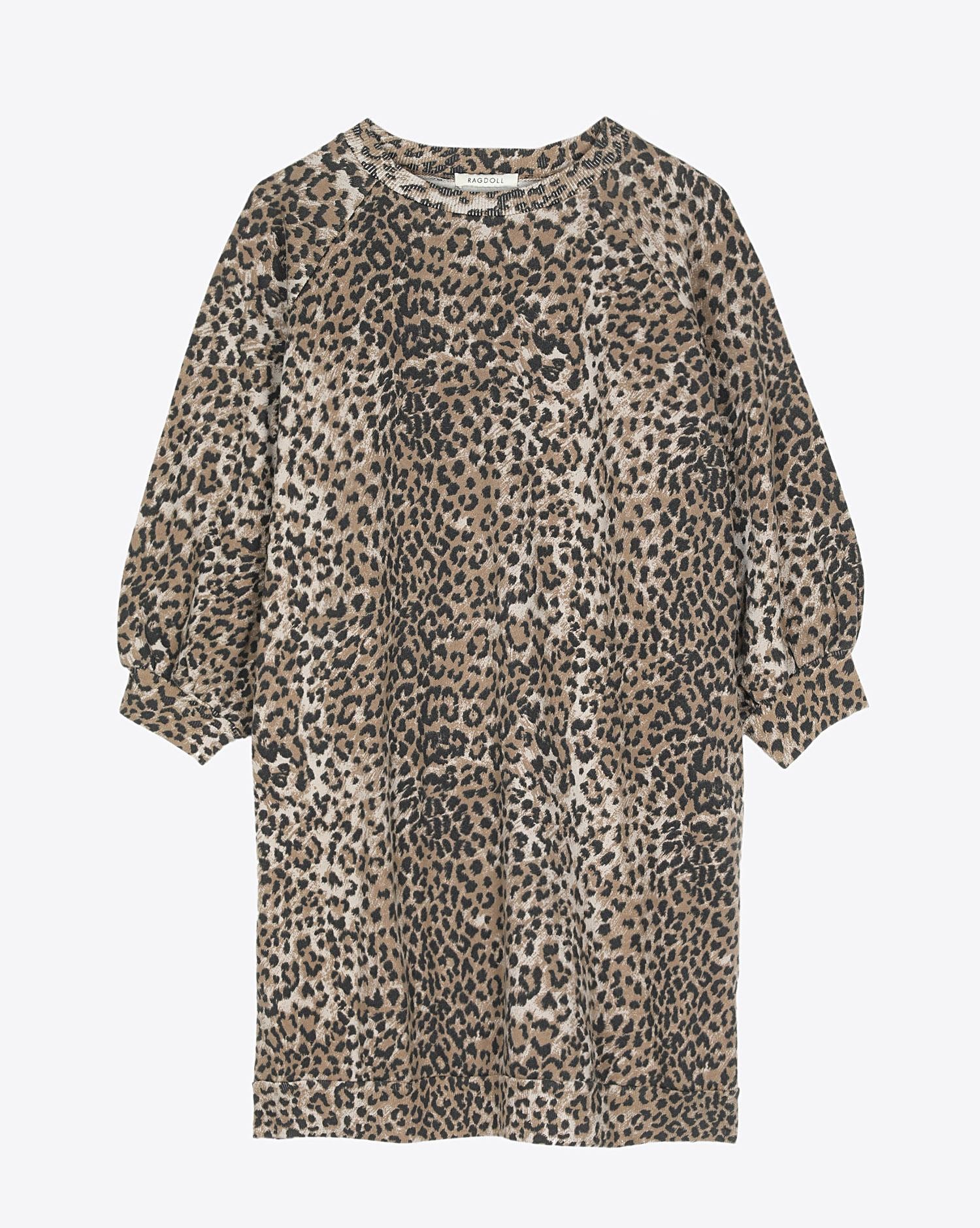 Super Oversized Sweatshirt - Brown Leopard Ragdoll LA