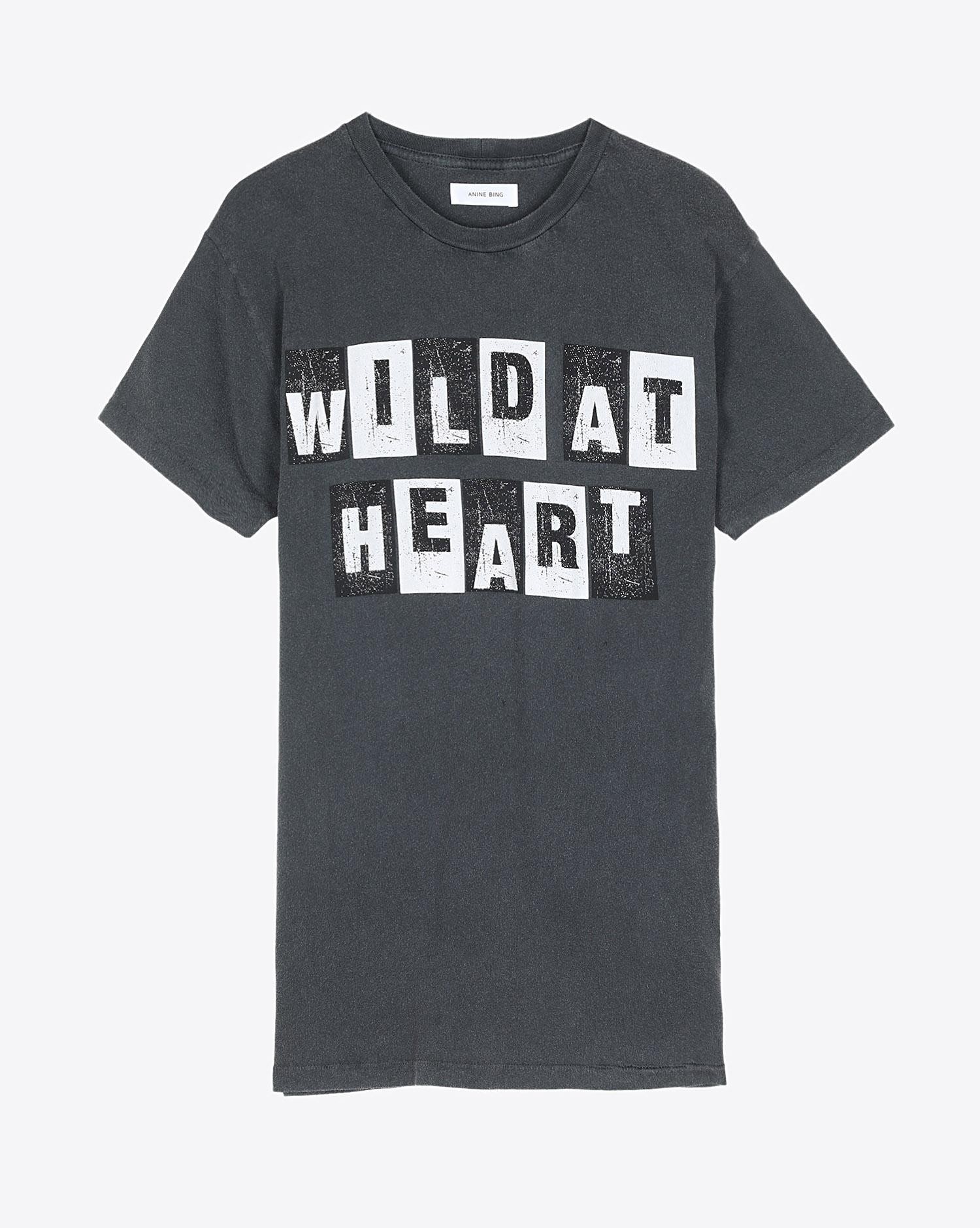 Image du produit Anine Bing Vintage Wild Heart Tee - Washed Black