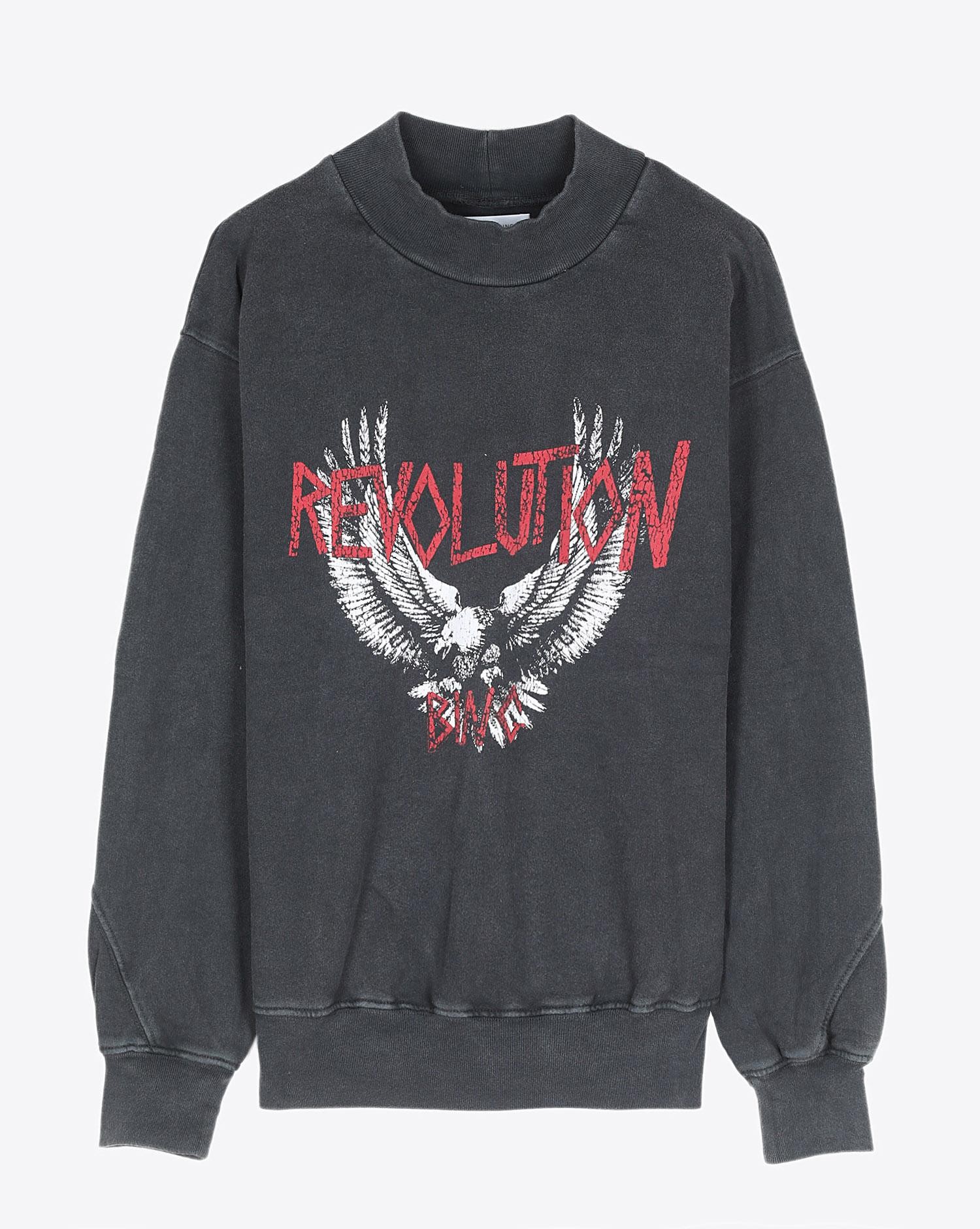 Image du produit Anine Bing Saint Sweatshirt Revolution - Washed Black