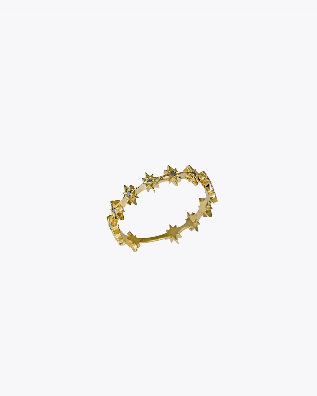 Image du produit Feidt Bague Multi Soleils - Or Jaune 9K et Saphirs Gris