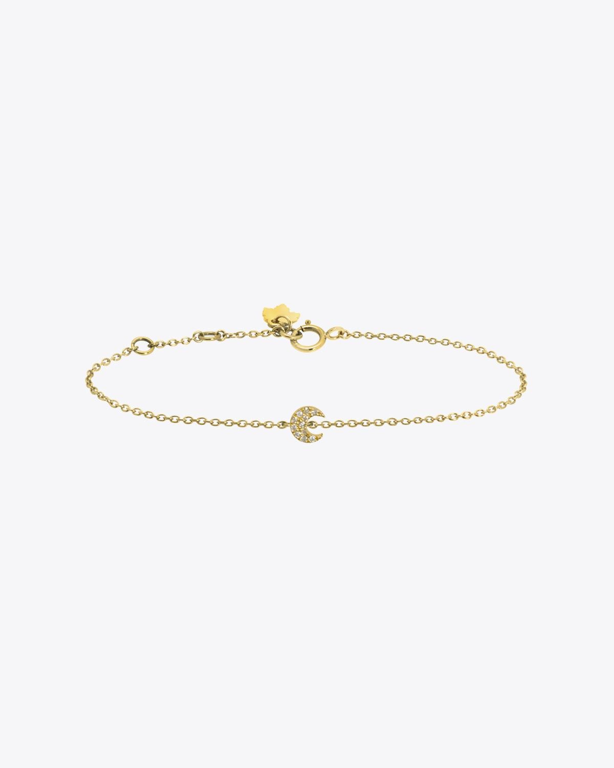 Feidt Bracelet Moon - Or Jaune 18K et Diamants