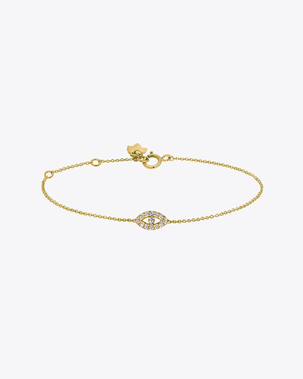 Feidt Bracelet Oeil - Or Jaune 18K et Diamants