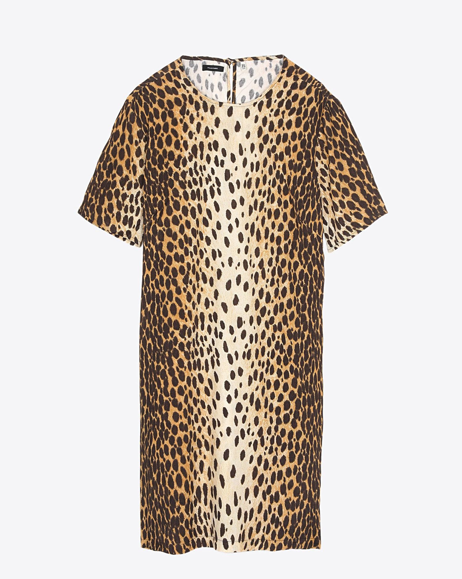 Image du produit R13 Denim Pré-Collection Shift Dress - Cheetah