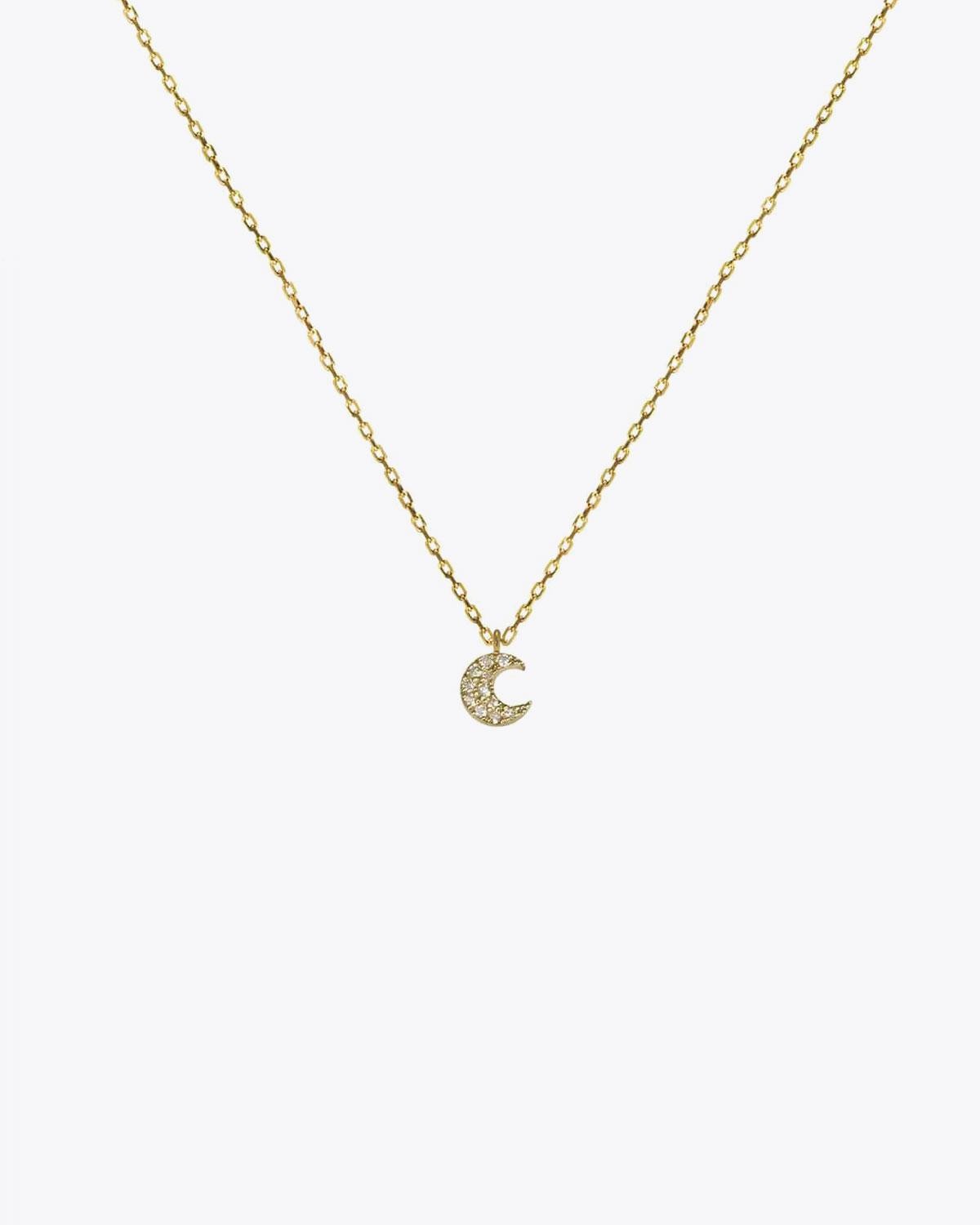 Feidt Collier Moon - Or Jaune 18K et Diamants