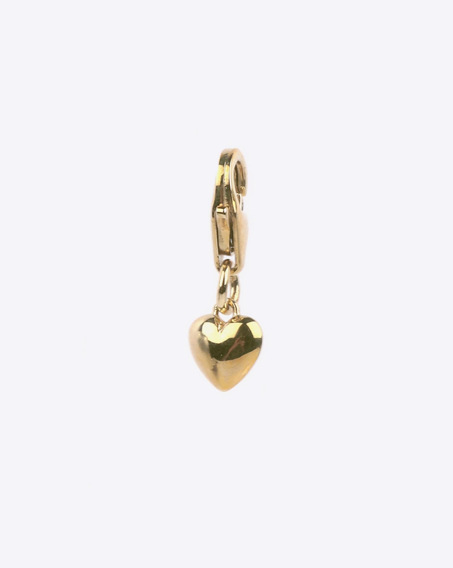 Tom Wood Mini Heart Charm - Gold  