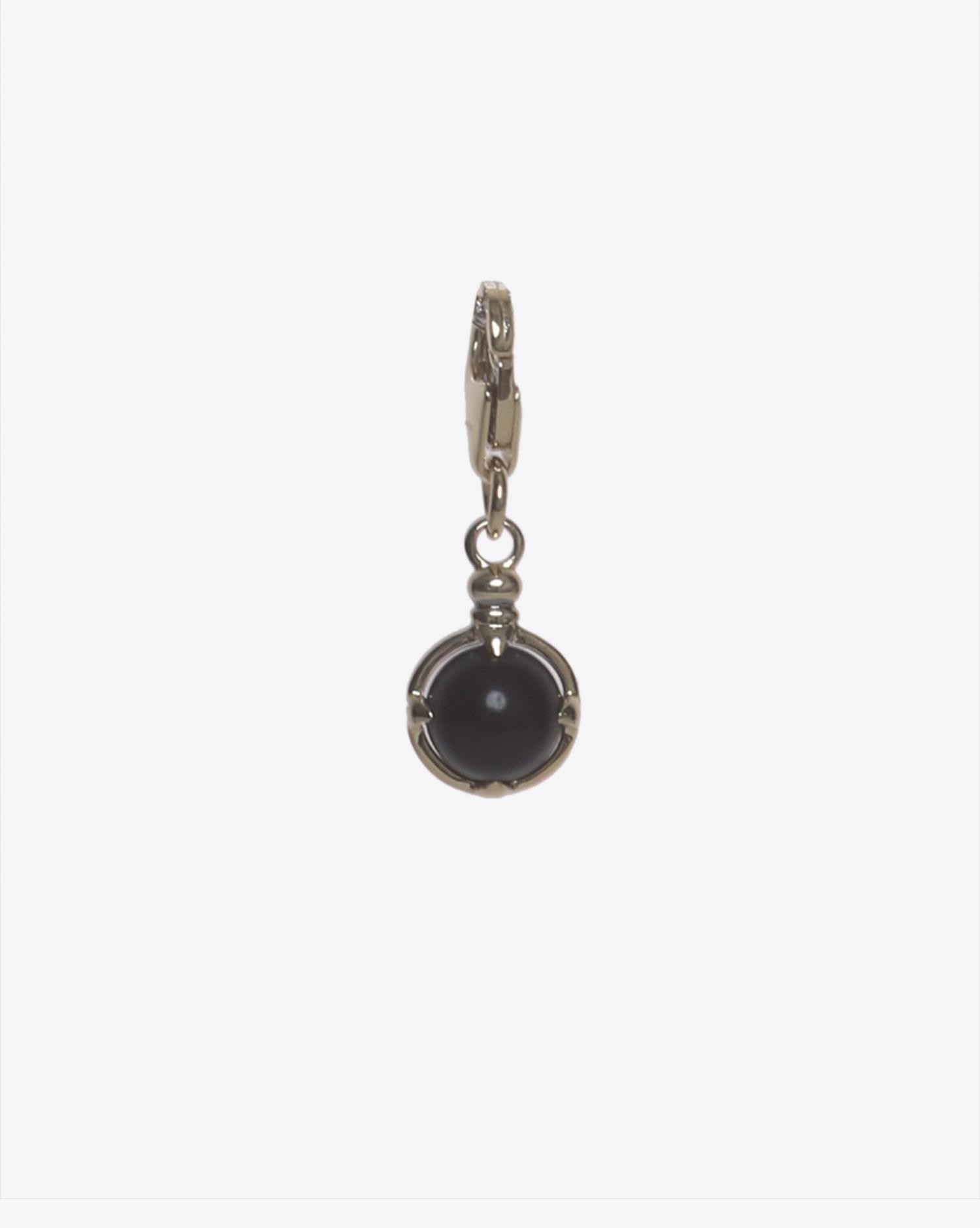 Tom Wood Snowball Onyx Charm - Gold  
