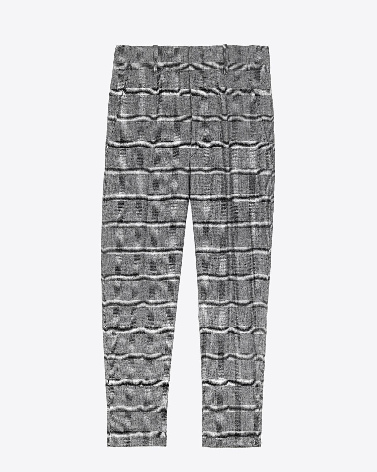 Isabel Marant Etoile Pantalon NOAH - BlackEcru - Flanelle  
