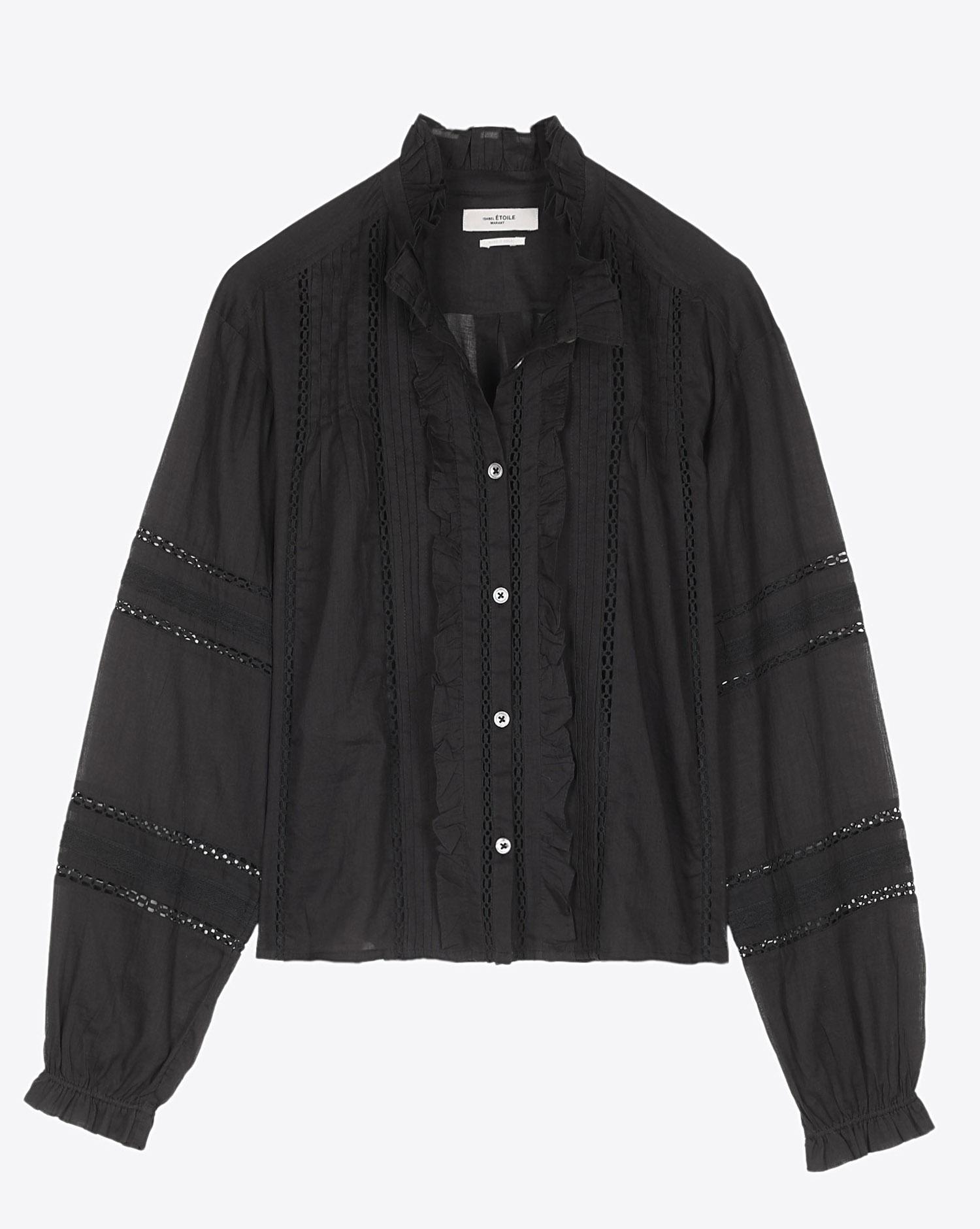 Isabel Marant Etoile Chemise VALDA - Black  