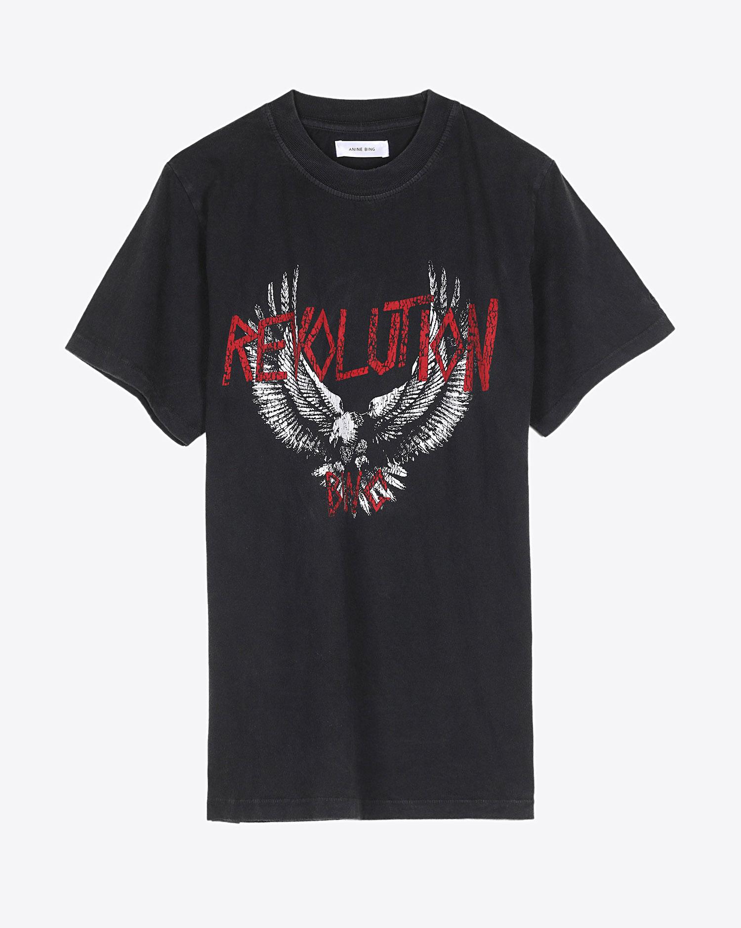 Anine Bing Lili Tee Revolution - Washed Black  
