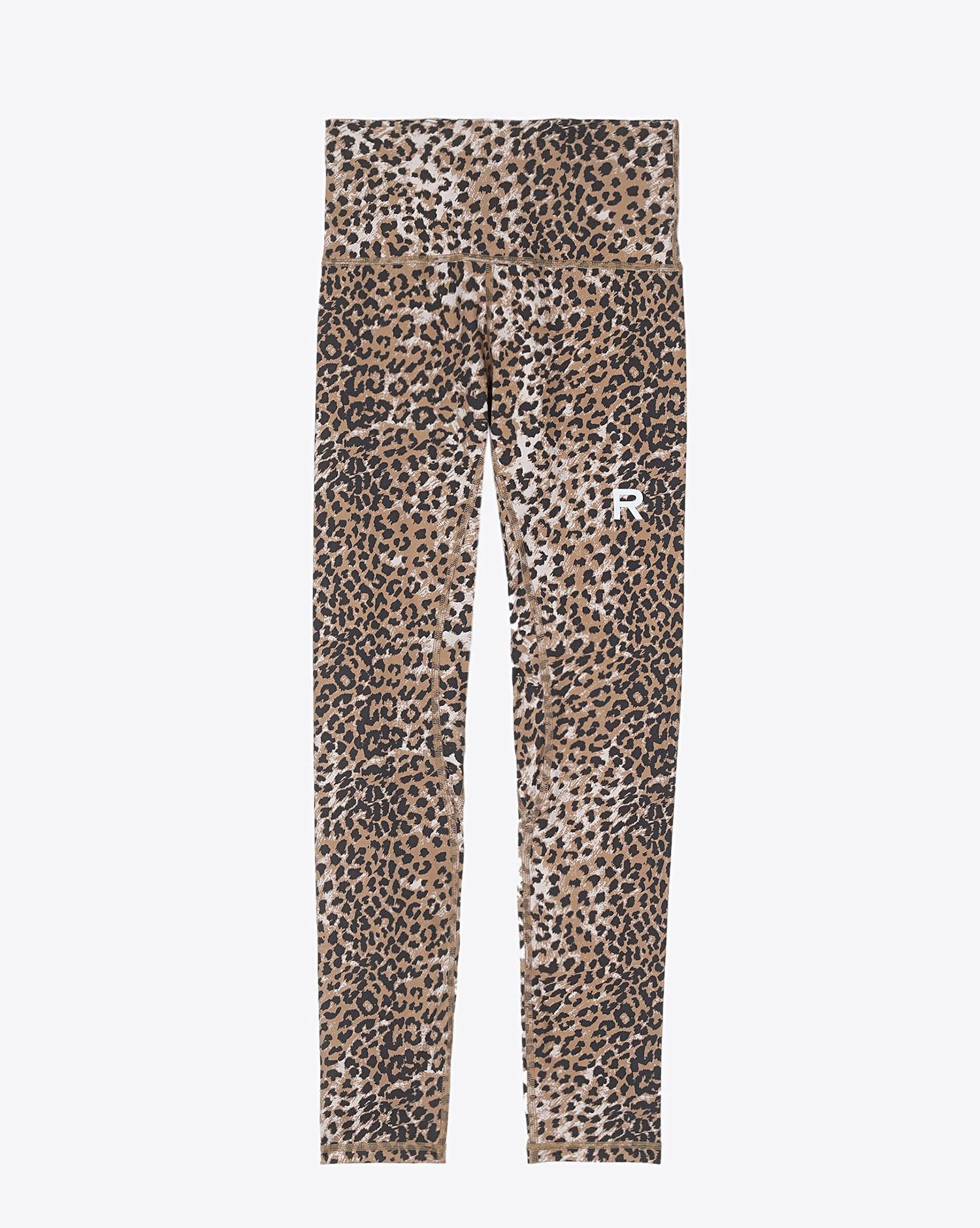 Brown Leopard Leggings with pockets - ClickEdge