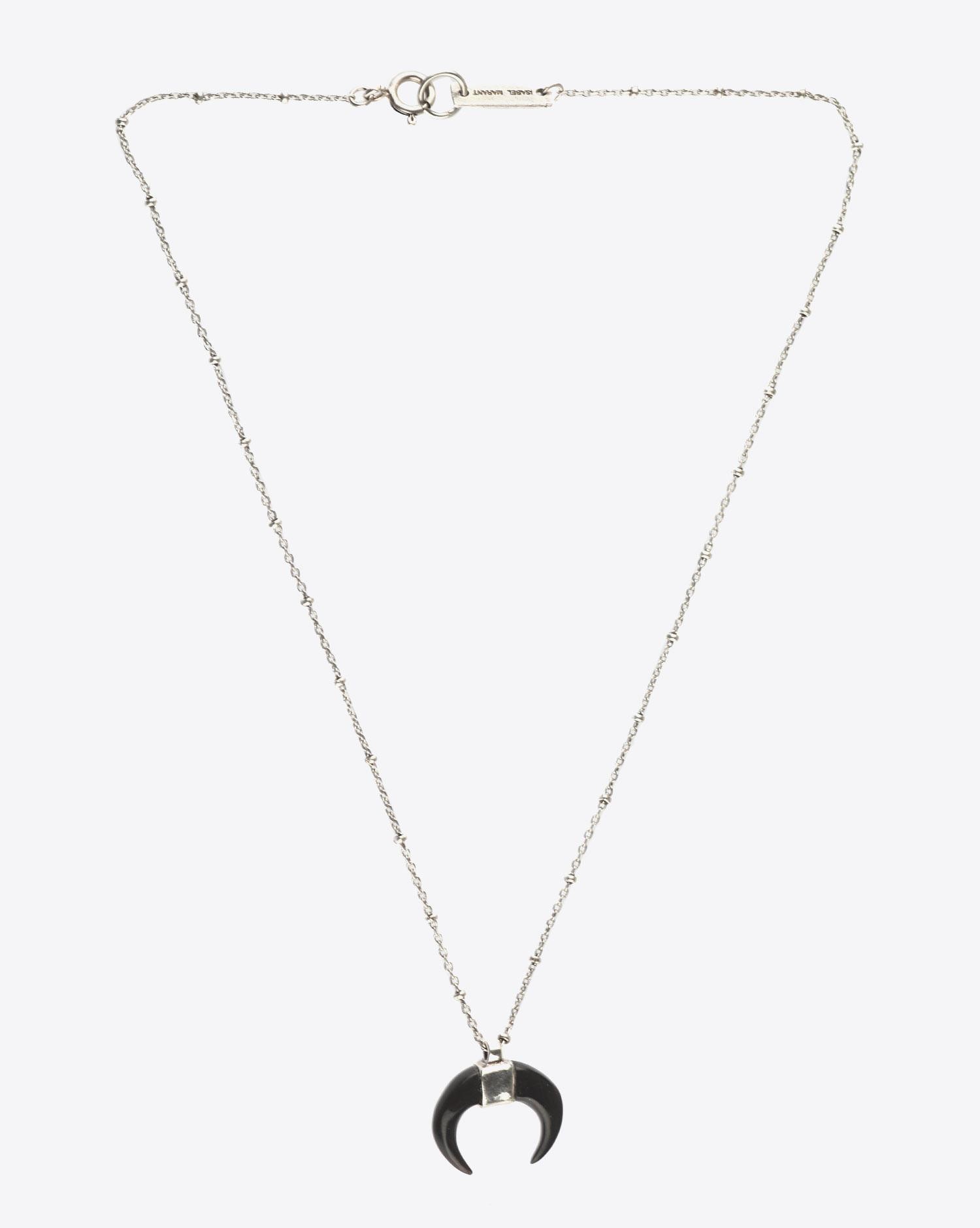 Isabel Marant Bijoux Collier Zanzibar - NoirArgent  