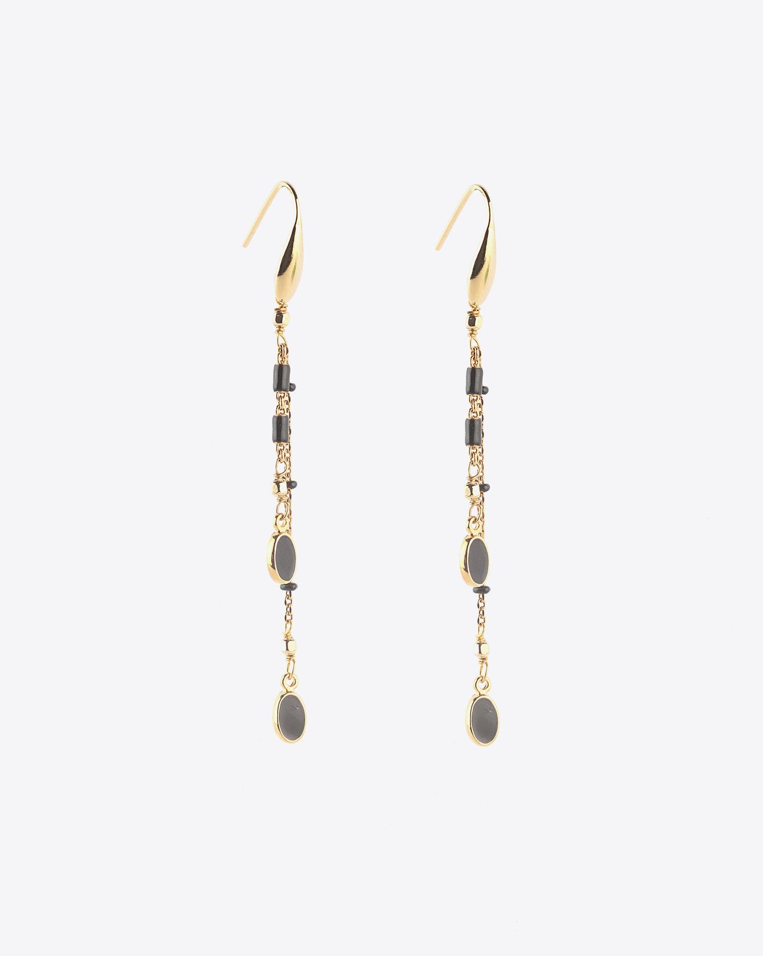 Isabel Marant Bijoux Boucles d'Oreilles CASABLANCA - Noir  