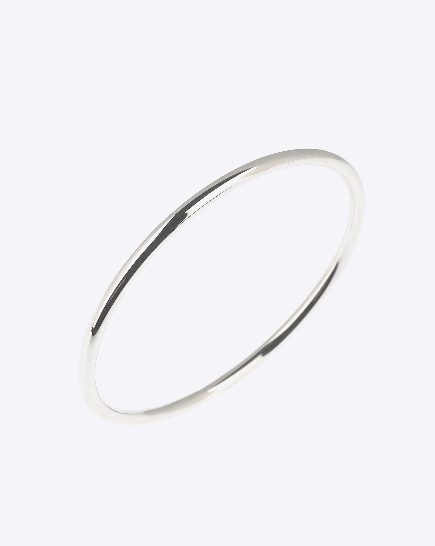 Tom Wood Classic Bangle (M) - Silver pour Unisexe