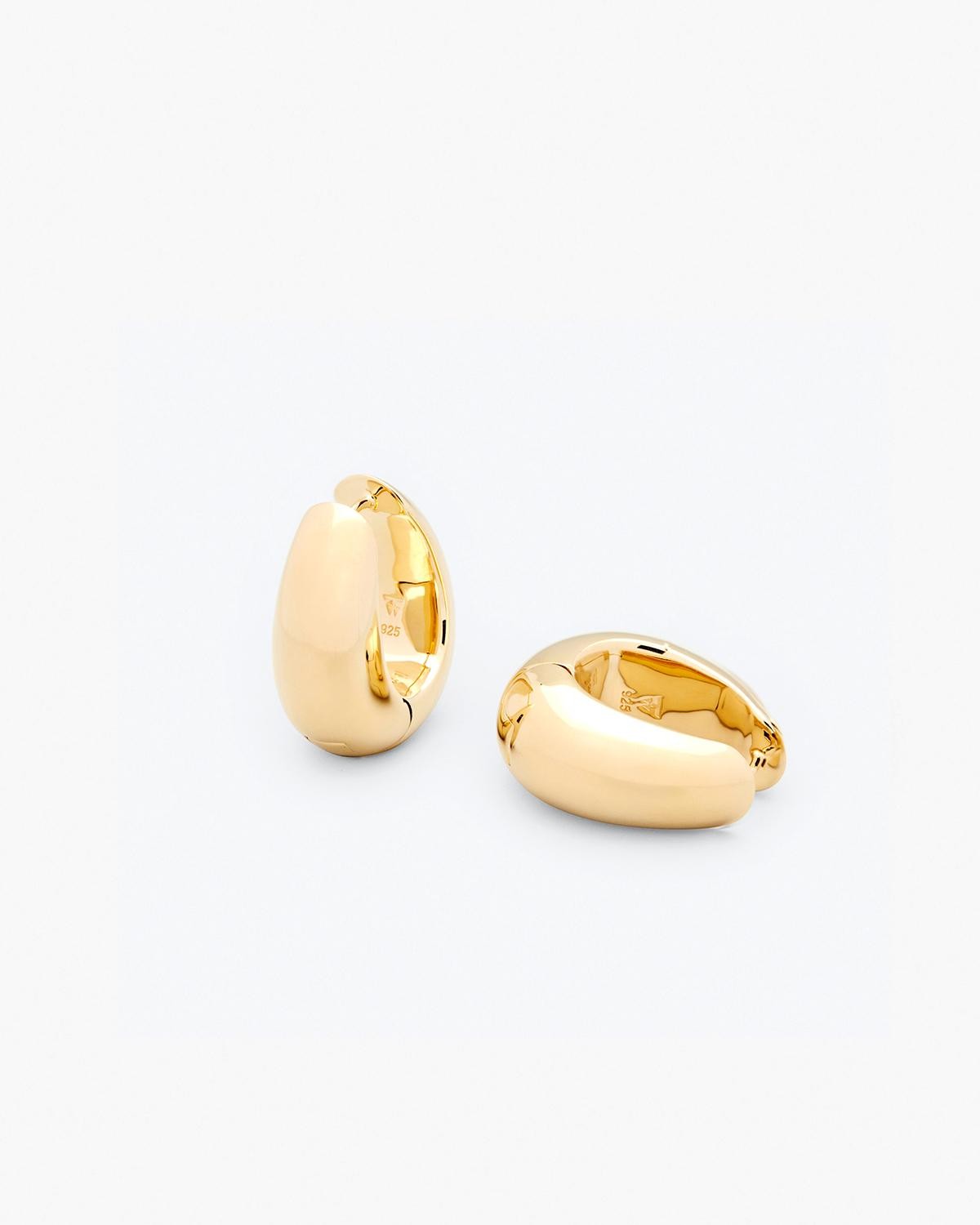 Image du produit Tom Wood Ice Hoops Medium - Gold   