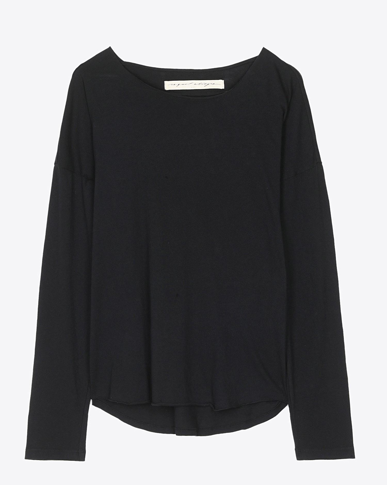 Raquel Allegra Basic Long Sleeve - Black pour Femme