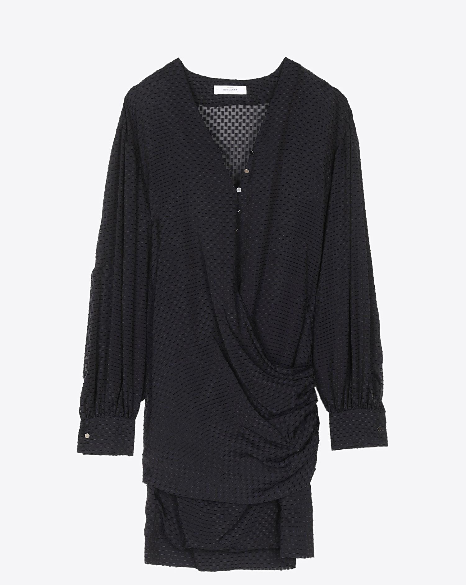 Roseanna Robe Cut Yarn Darlene - Charbon Noir  