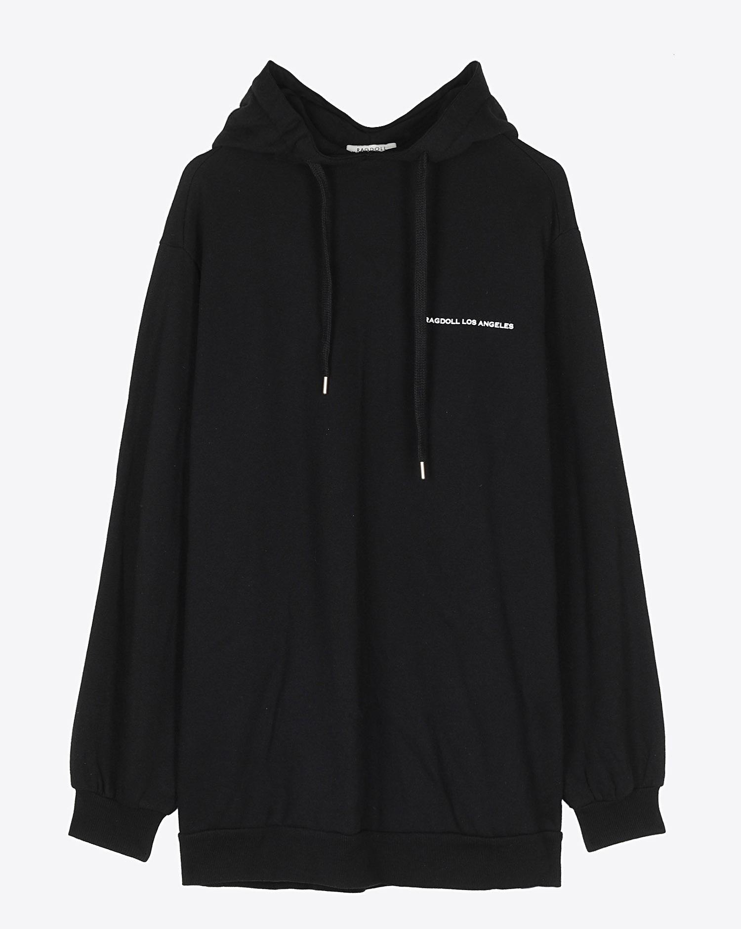 Ragdoll LA Super Oversized Hoodie - Black  