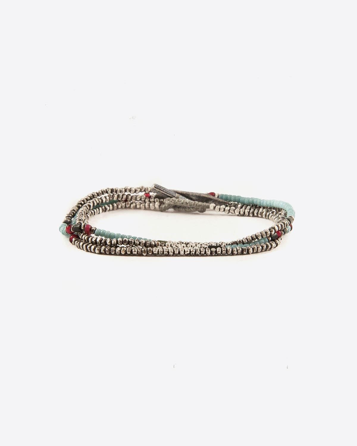 M.Cohen Bracelet Collier Antique Jade Bleu  