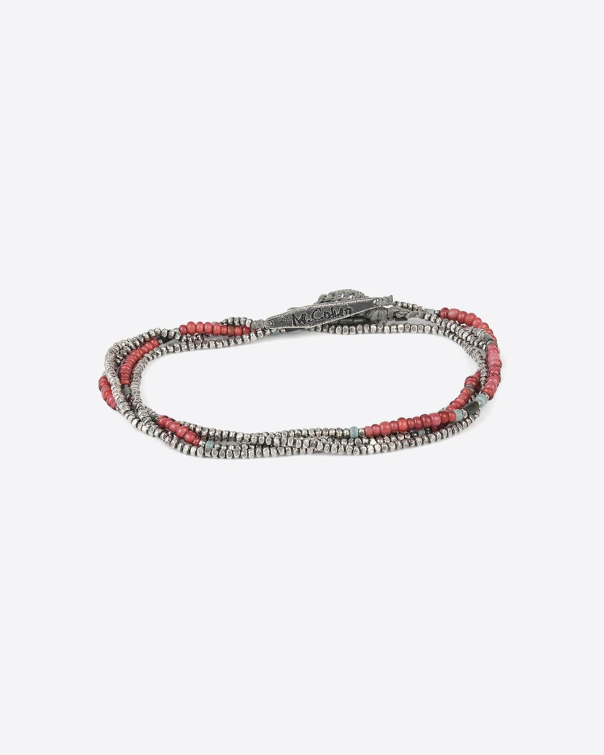 M.Cohen Bracelet Collier Antique Rouge  