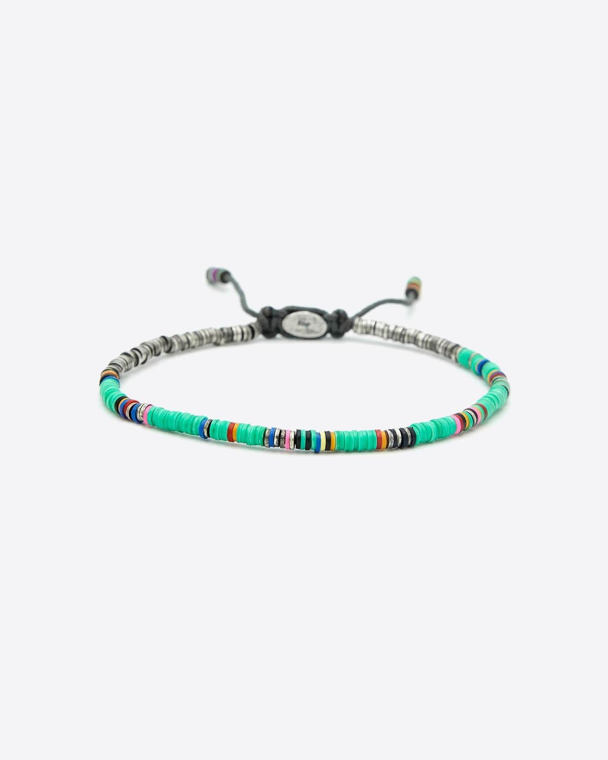 M.Cohen Bracelet Africain Mini Perles - Turquoise  