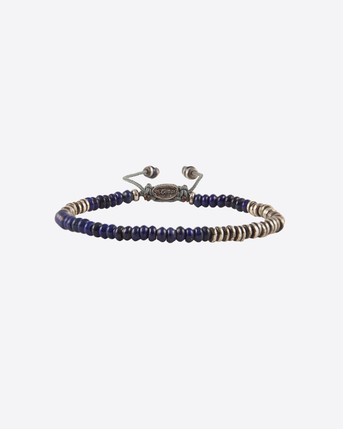 M.Cohen Bracelet Perles Rondes Argent - Lapis  