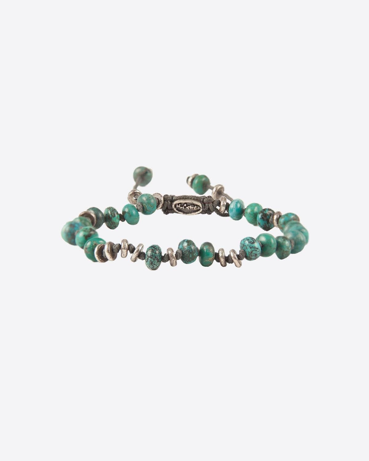 M.Cohen Bracelet Pépites Turquoise et Argent  